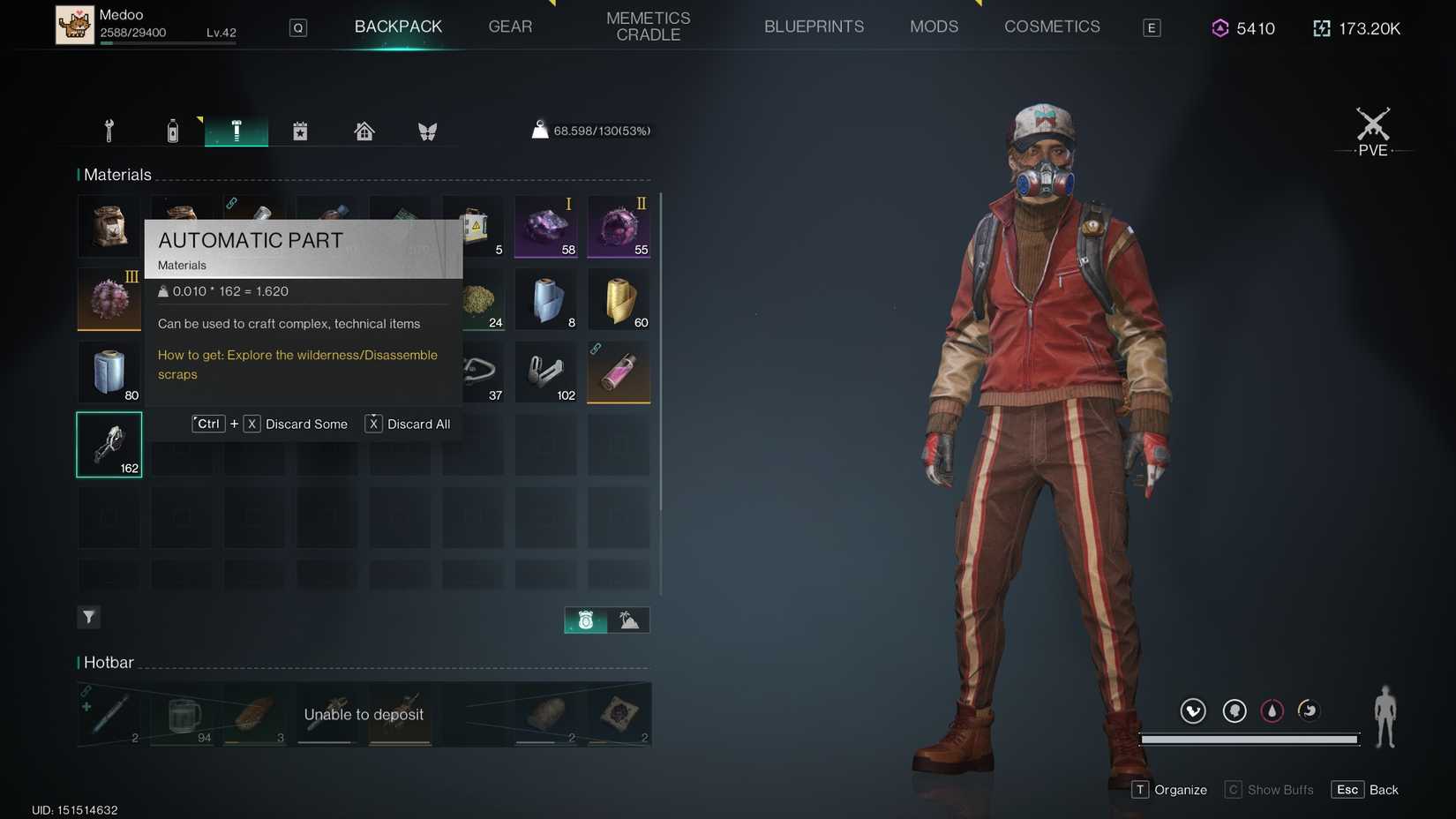 How To Find Automatic Parts In Once Human
