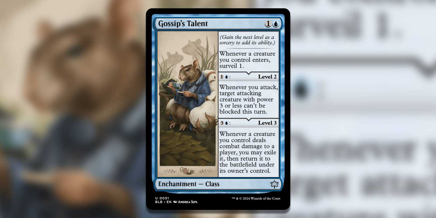 mtg talent cards Magic The Gathering - Bloomburrow - Scavenger's Talent