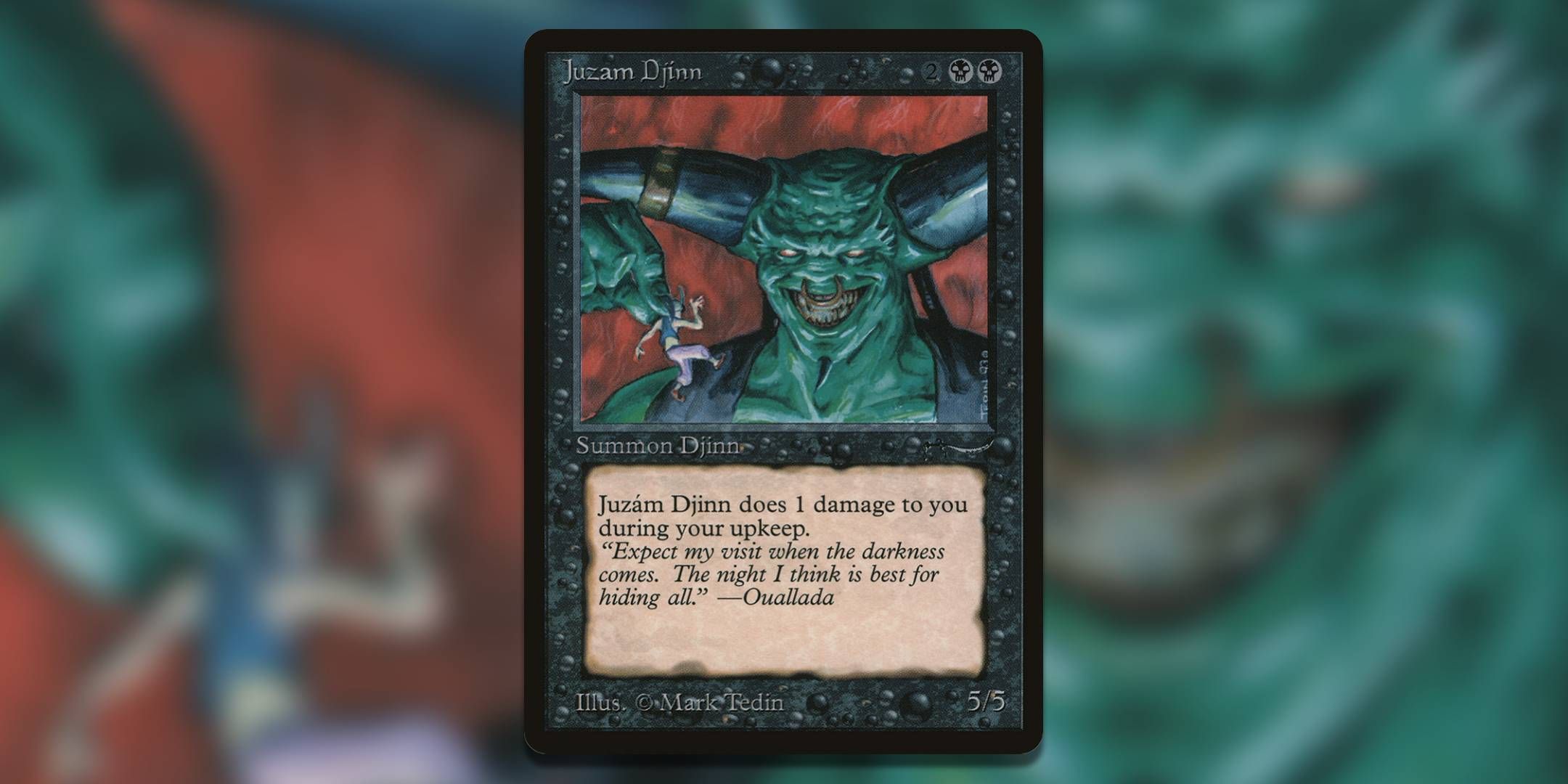 MTG Juzam Djinn Mark Tedinサイン入り ARN 黒