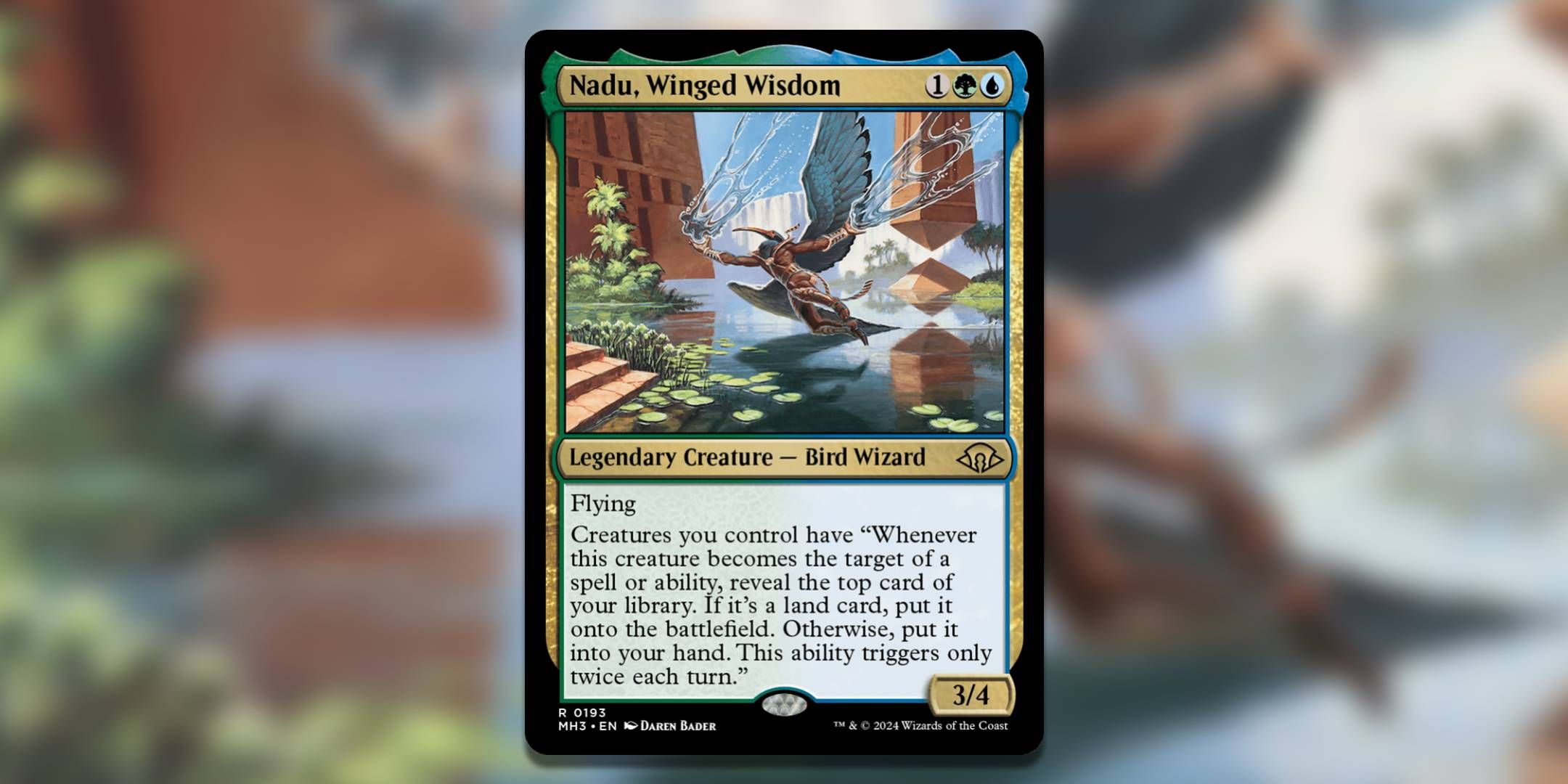 nadu mtg card Why Was Banned In Commander? reveal the top card of your library Nadu, Winged Wisdom