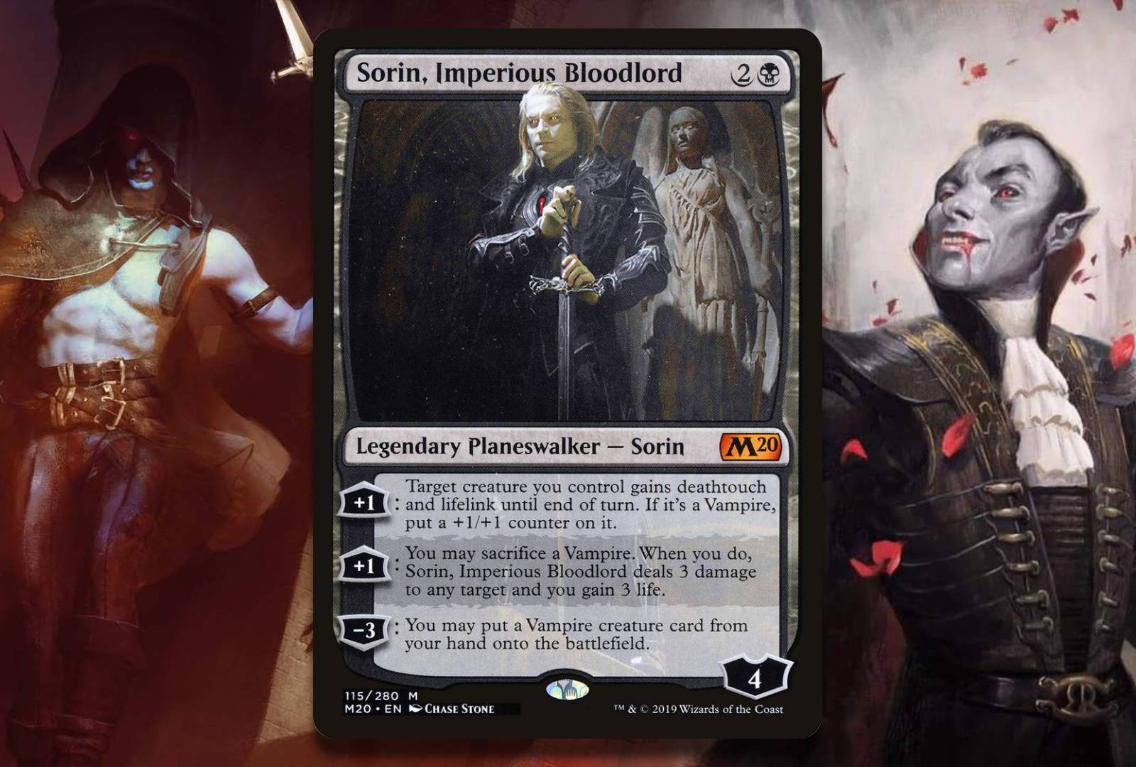 mtg sorin cards Magic The Gathering - Sorin, Grim Nemesis (251/297) Imperious Bloodlord deals 3 damage to any target and you gain 3 life MtG Shadows Over Innistrad Mythic