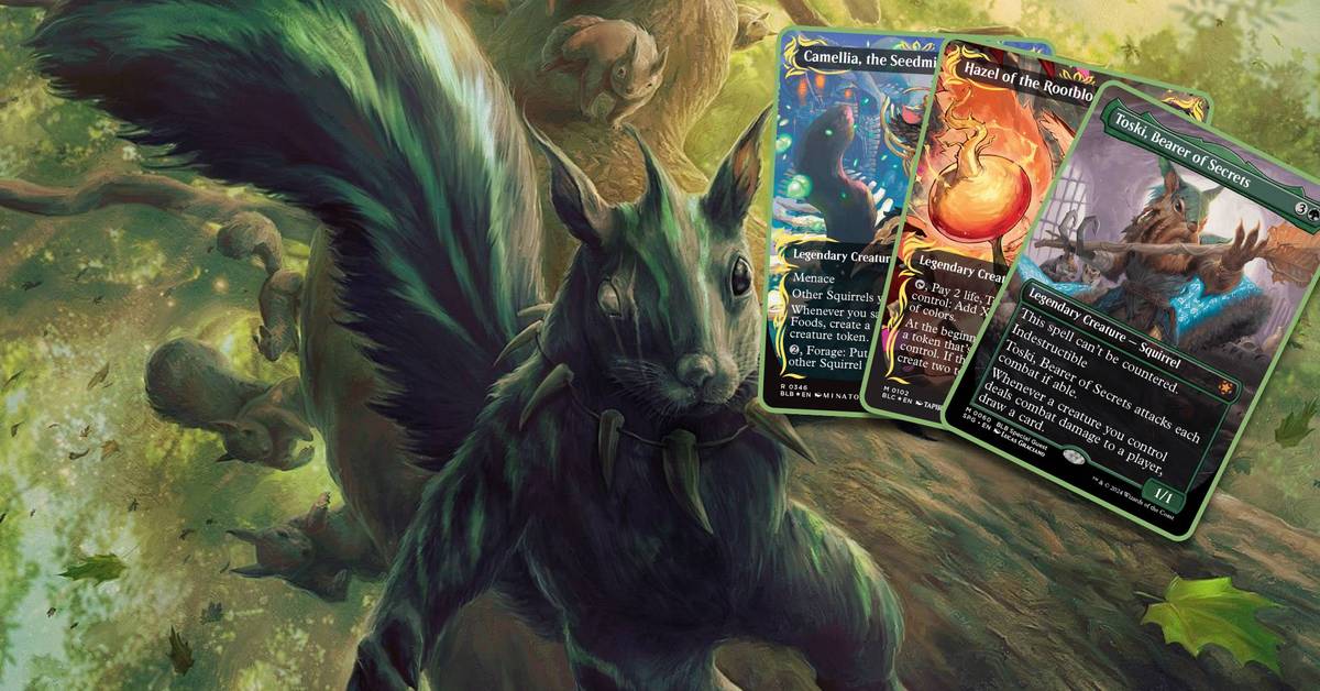 mtg commander squirrel deck review for Magic: The Gathering The Gathering Chatterfang, Squirrel General (Bloomburrow Commander)