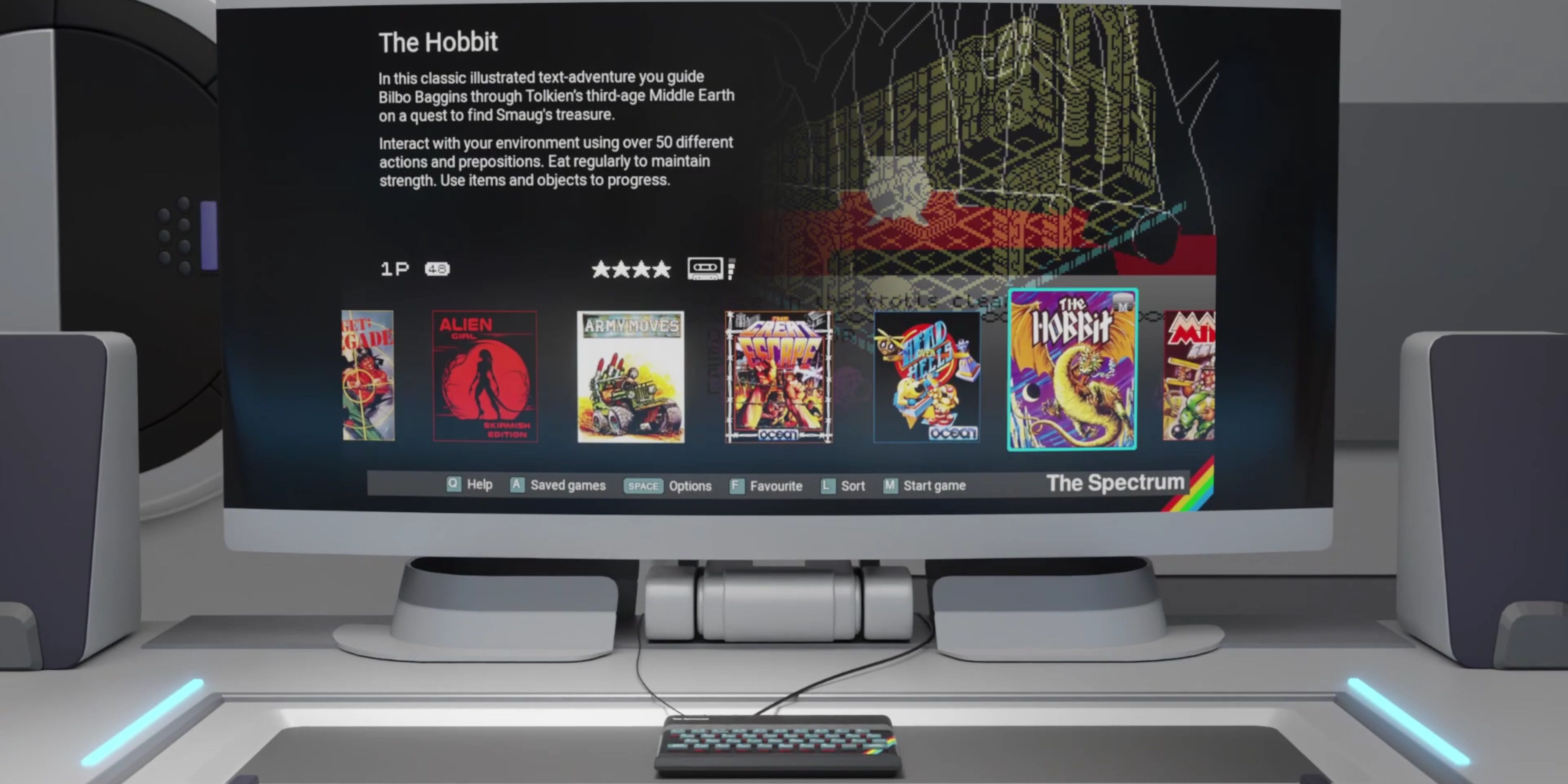 テレビ RETRO GAME The Spectrum From Retro Games LTD ..But Its Played On A