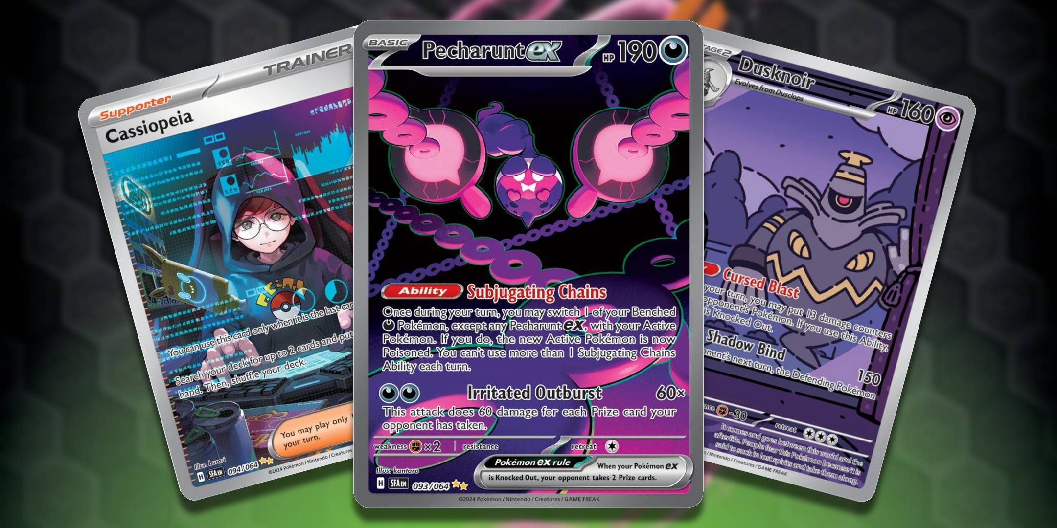 pokemon shrouded fable rare cards Pokemon – Pecharunt ex 093/064 main image 1