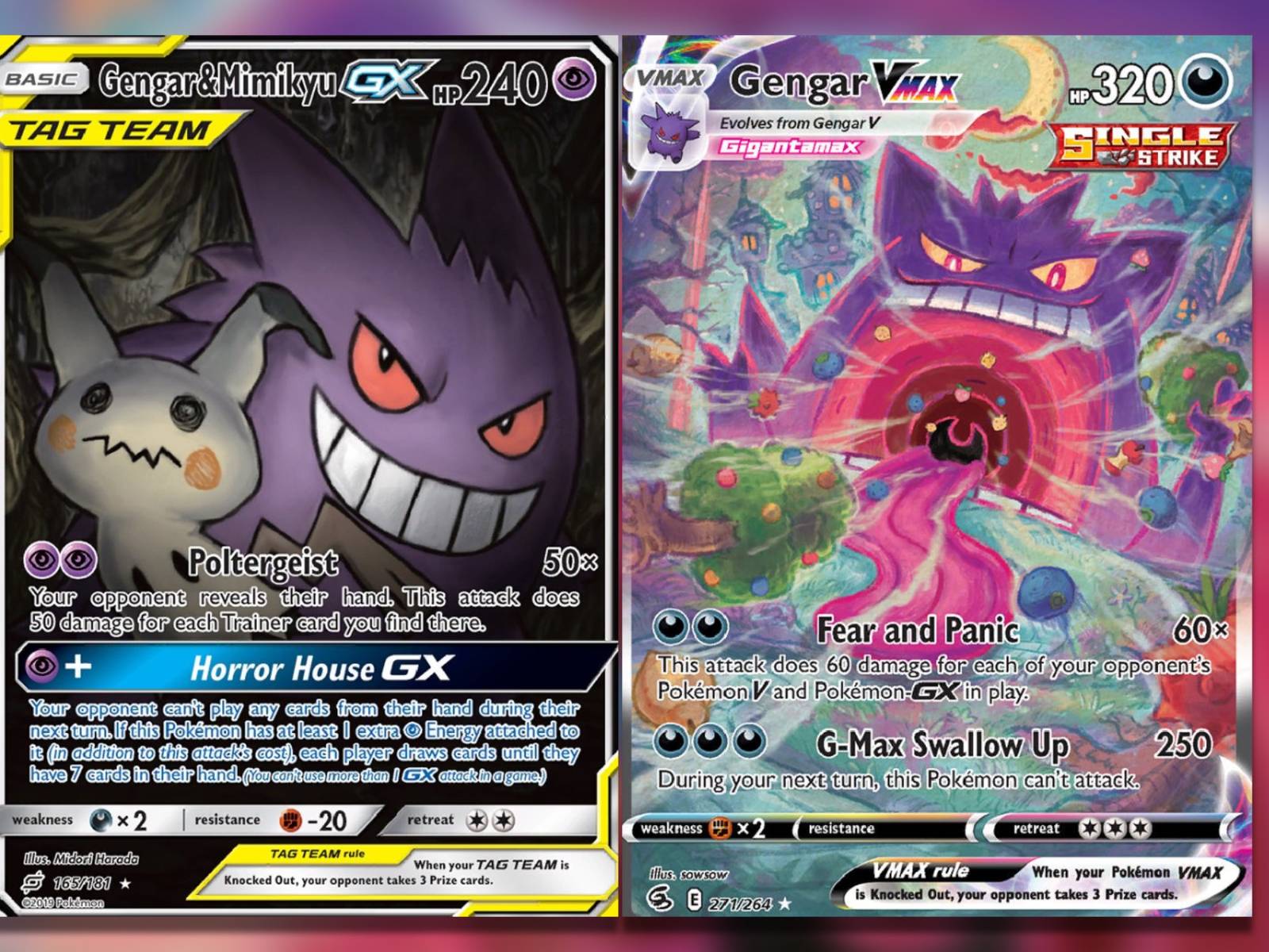 is gengar pokemon card rare Rare Gengar Vmax Pokemon Card Credit Card Skin main image 1