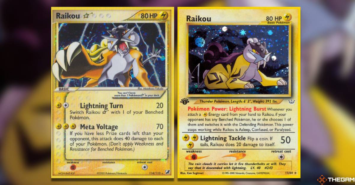 The Most Expensive Raikou Pokemon TCG Cards