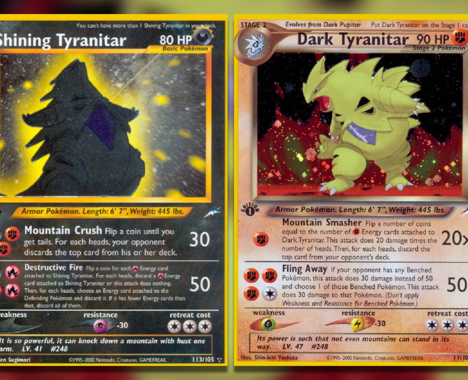 dark tyranitar pokemon card value Tyranitar Shadow Gigantic Form VMAX Pokemon Card