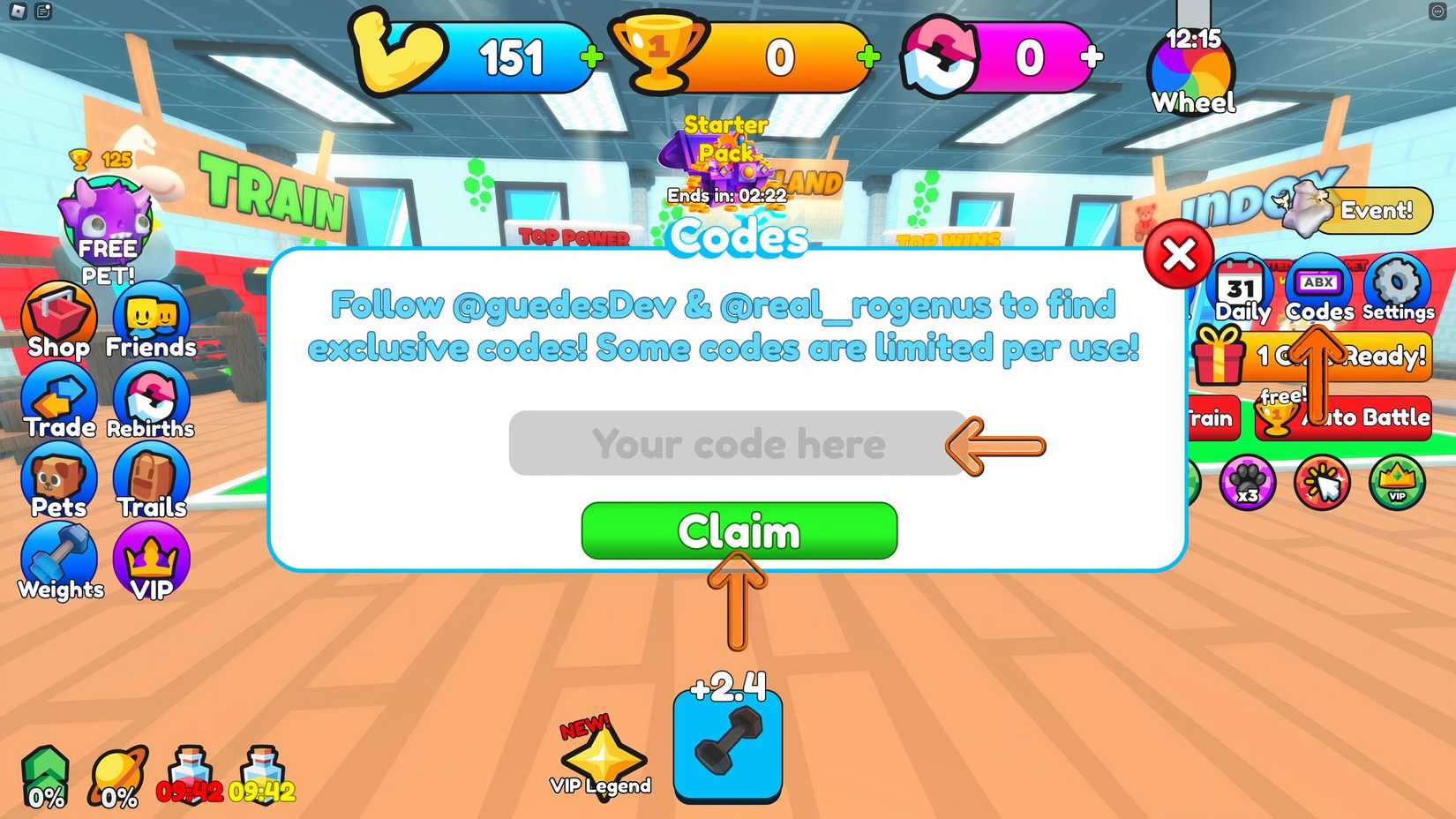 How Do I Redeem Sixpack Simulator Codes? Roblox.com