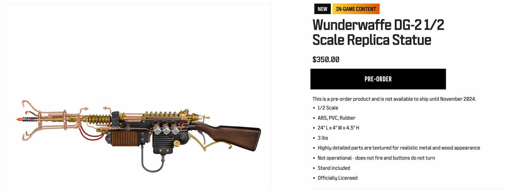 Black Ops 6 Gold Lightning Weapon Skin Is Locked Behind $350 Wunderwaffle  Replica, image size:1650x621