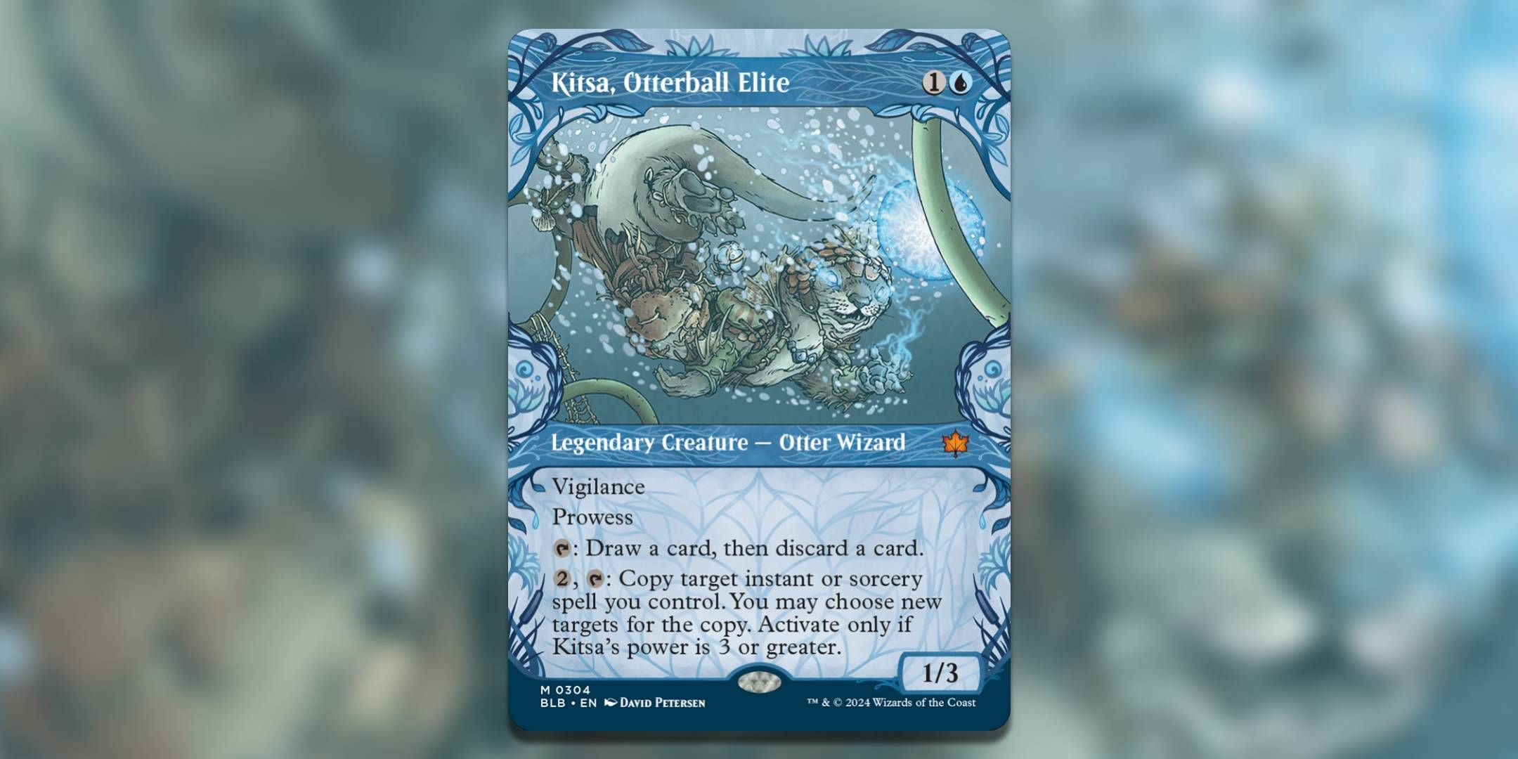 mtg bloomburrow otter cards Angel 3/3 token Magic mtg | Custom Retro Style