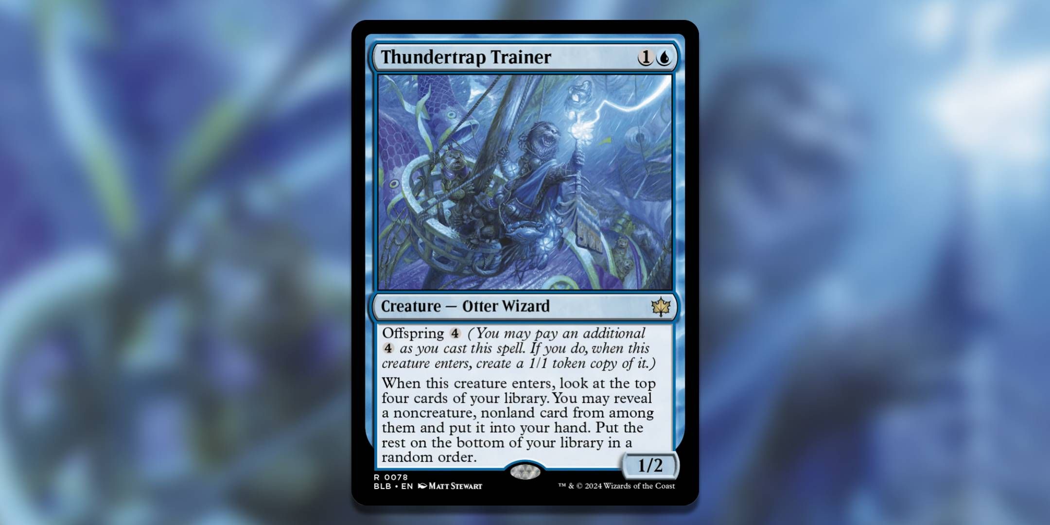 mtg bloomburrow otter cards Sword of Fire and Ice (Borderless) [Bloomburrow Special Guests]