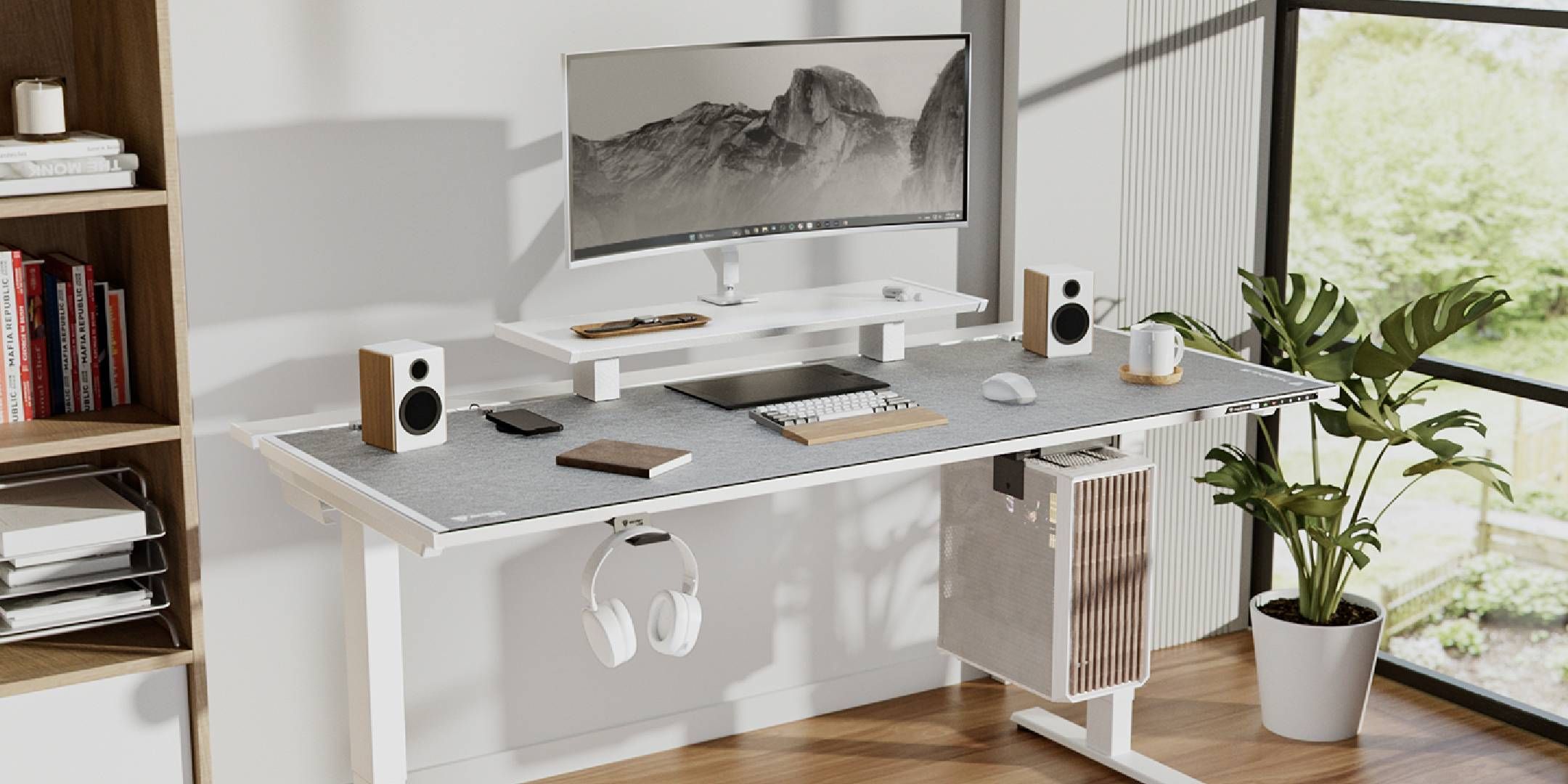 Secretlab Unveils The Sleek Pure White Magnus Standing Desk Collection
