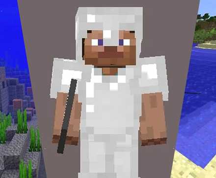 Split Potion A Split Image Depicting Scenes From Minecraft.
