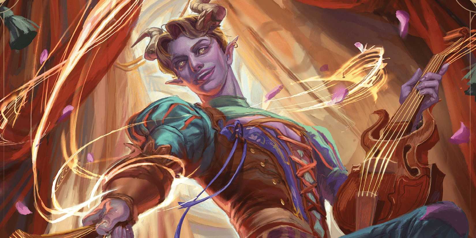 A tiefling bard in DND.
