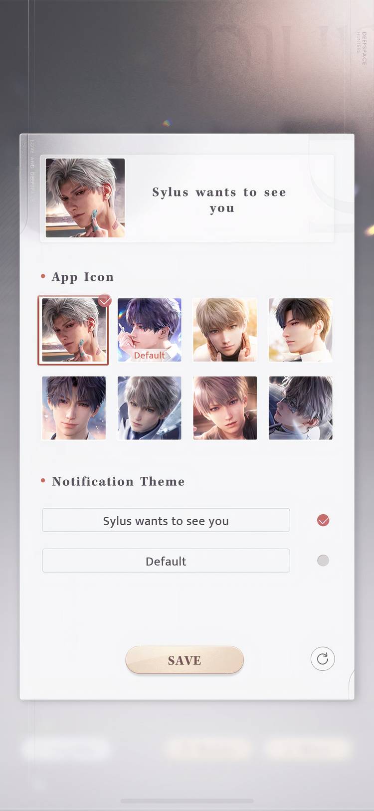 How To Customize Your Login Screen And App Tile In Love And Deepspace