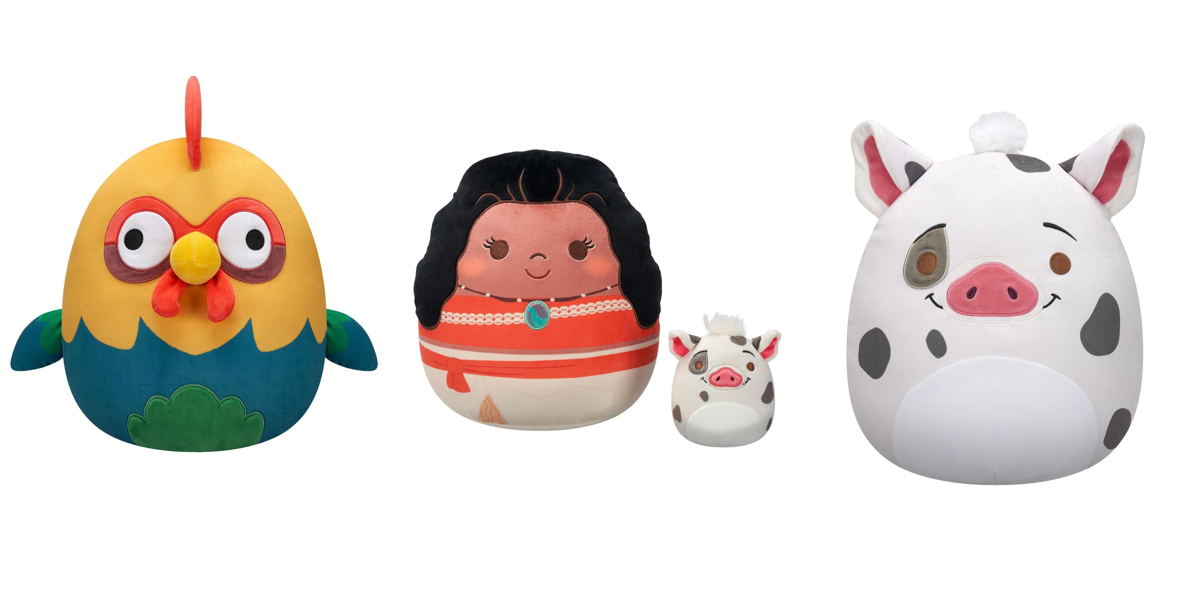 Disney's New Moana Squishmallows Include Heihei And A Mini Pua The Pig
