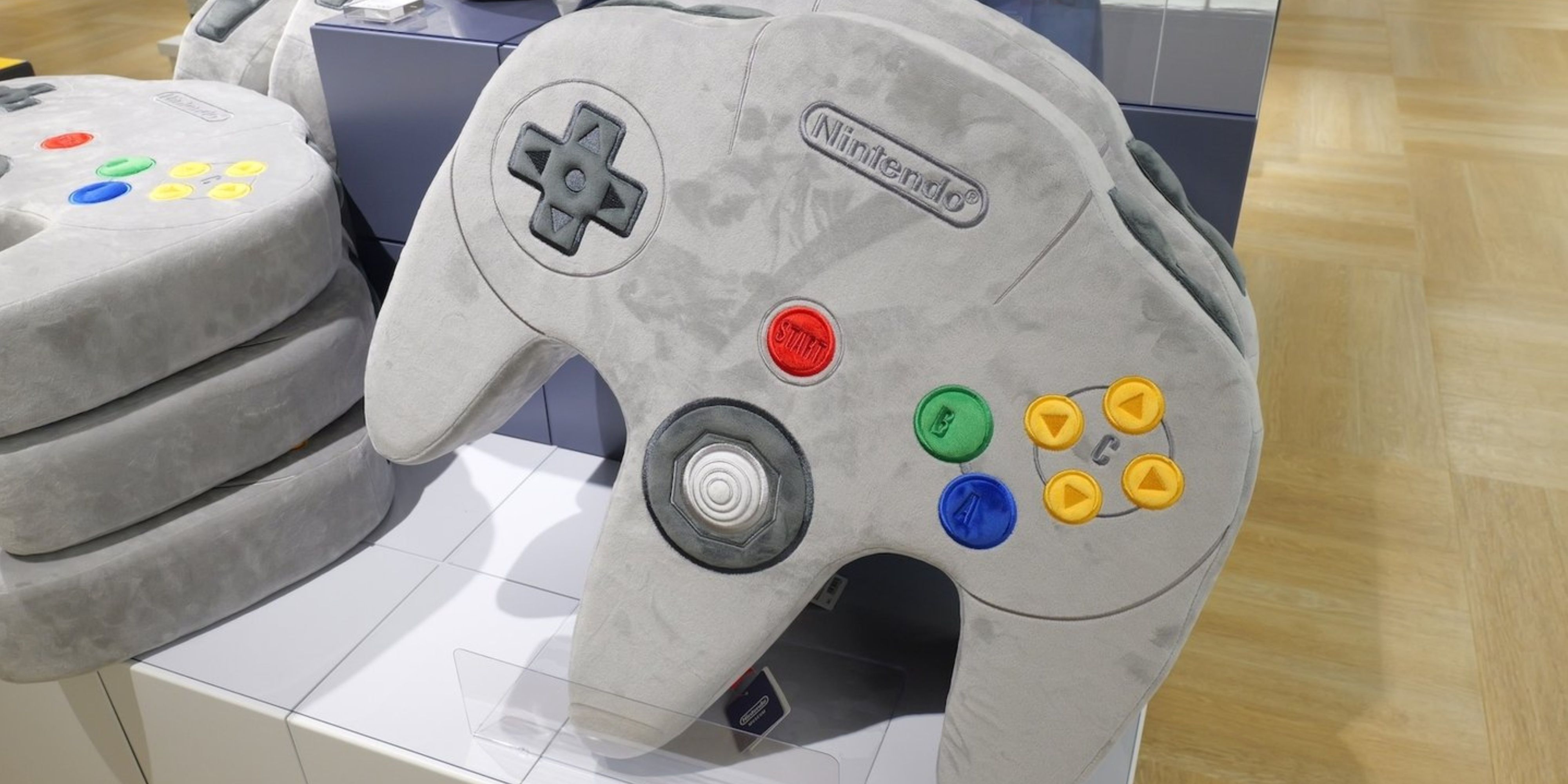 Nintendo's Museum Gift Shop Has Giant Wiimote And N64 Cushions