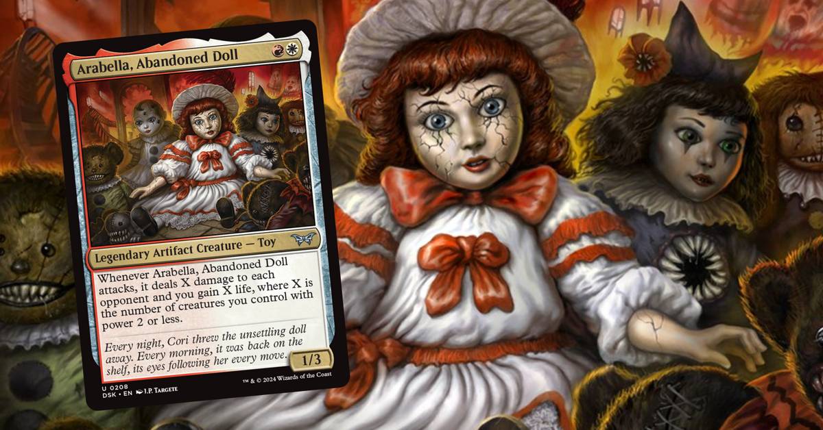 mtg arabella commander deck EDH Deck Arabella, Abandoned Doll 100 Magic Cards Custom Deck Duskmourn Boros Combat Arabella, Abandoned Doll Commander Deck