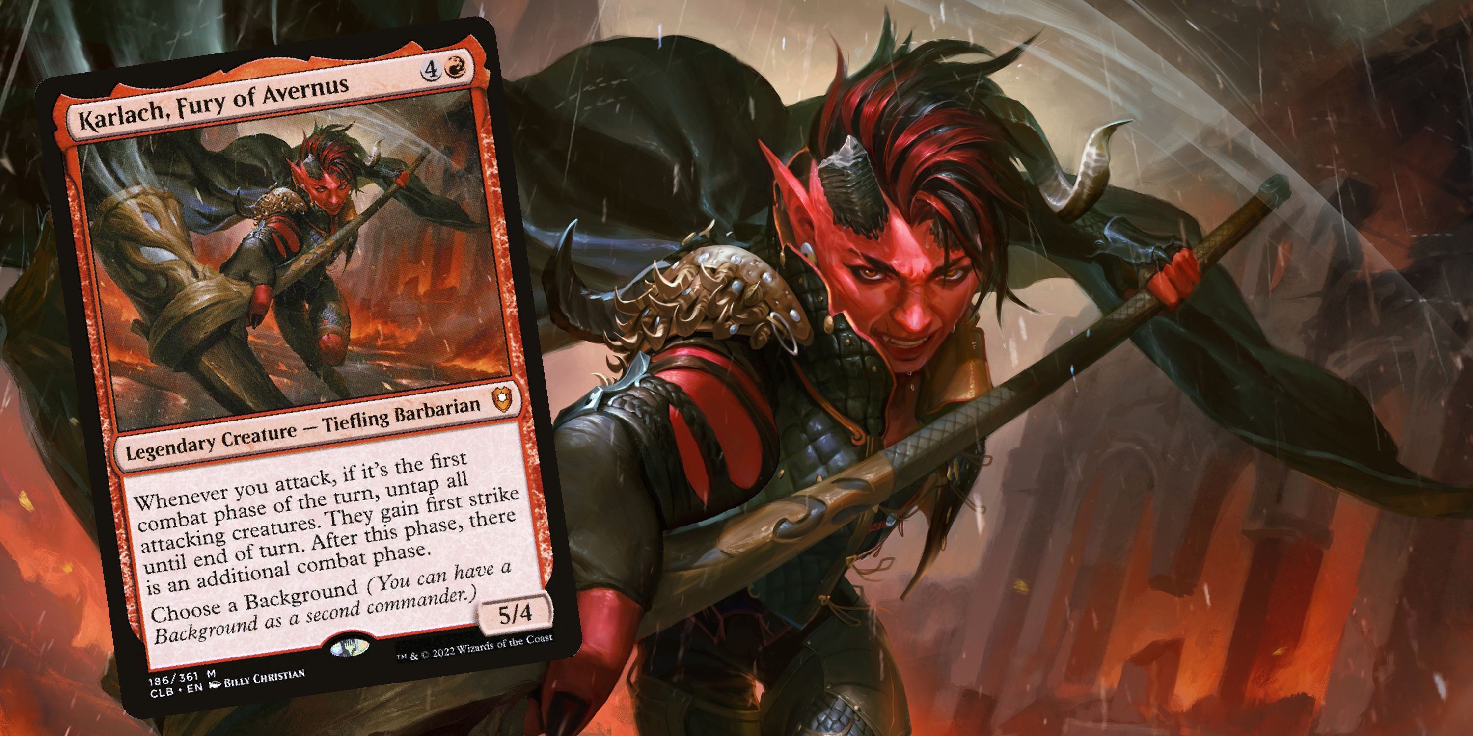 karlach mtg commander deck Karlach, Fury of Avernus Playmat
