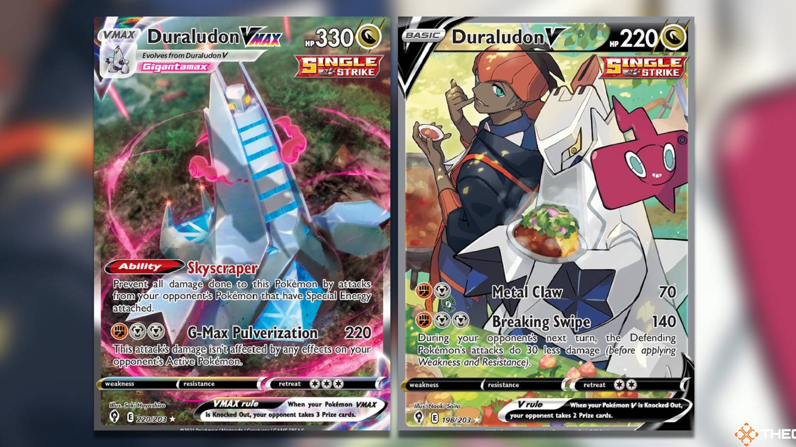 pokemon duraludon card Amazon.com: Duraludon VMAX 123/203 - Ultra Rare - Evolving Skies main image 0