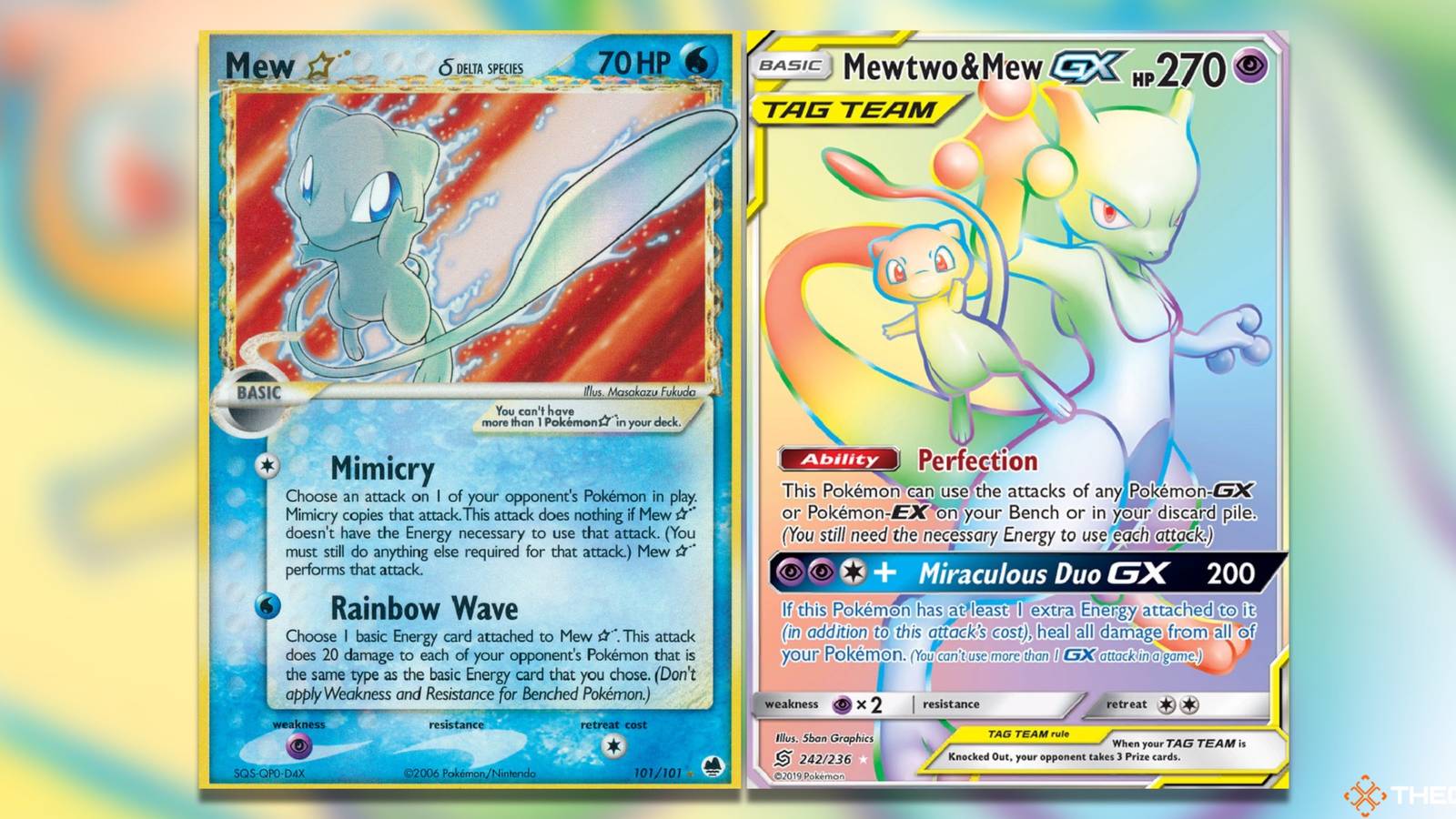 most expensive pokemon card in stellar crown Mewtwo & Mew GX 71/236 Holo Rare Unified Minds Pokemon Card Near Mint main image 0