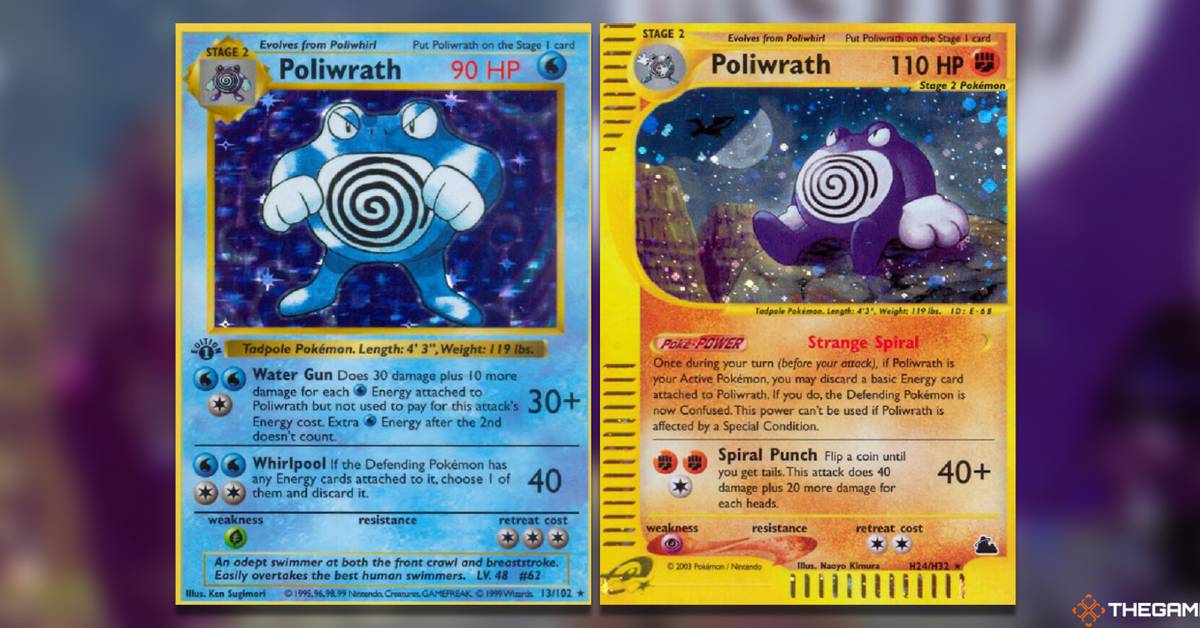 1999 poliwag pokemon card value Vintage Original Pokmon Base Set Poliwhirl Trading Card! Retreat Cost PSA 8 - Pokemon POLIWAG
