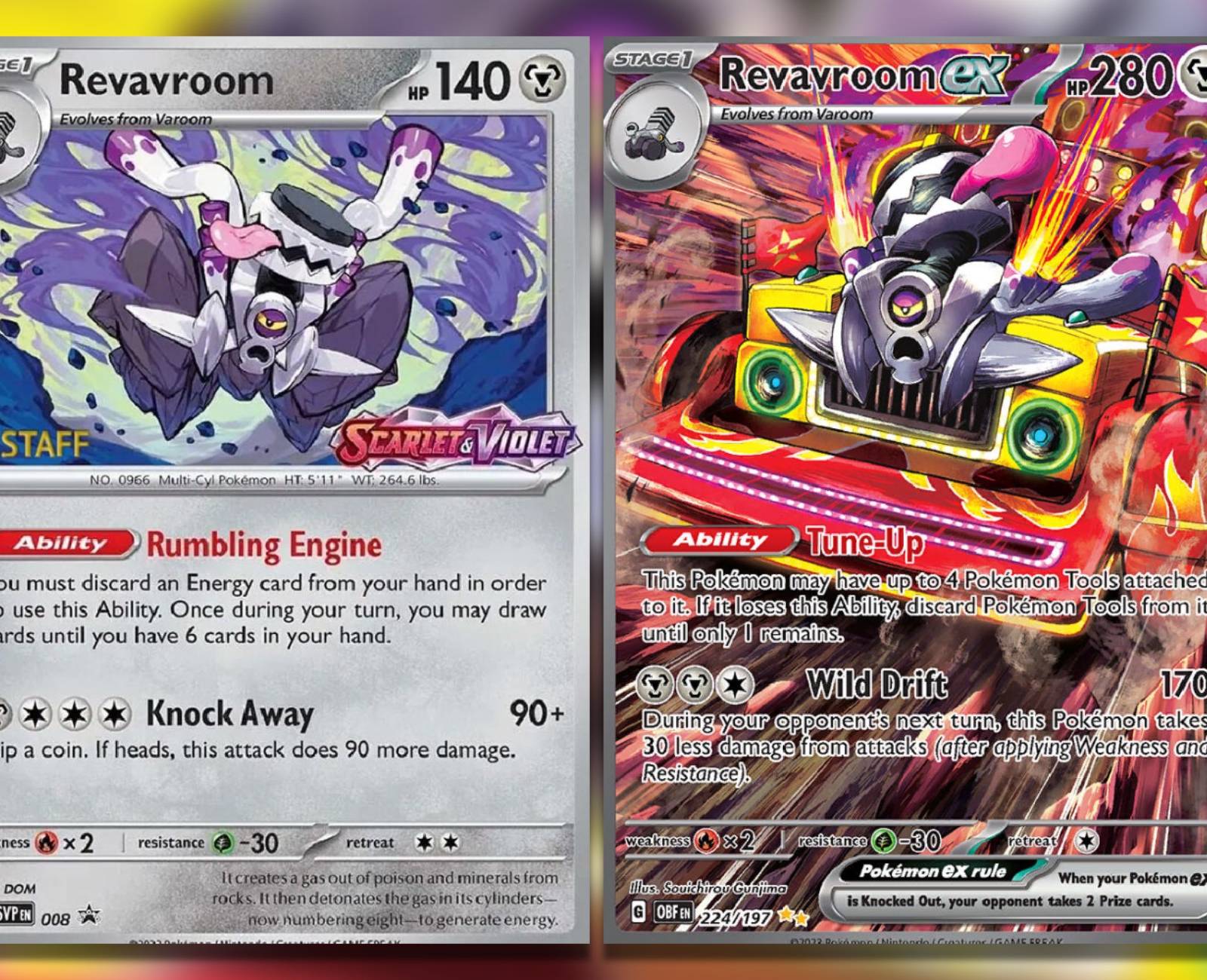 revavroom ex pokemon card Pokemon TCG - SV3 - 135/108 (SAR)