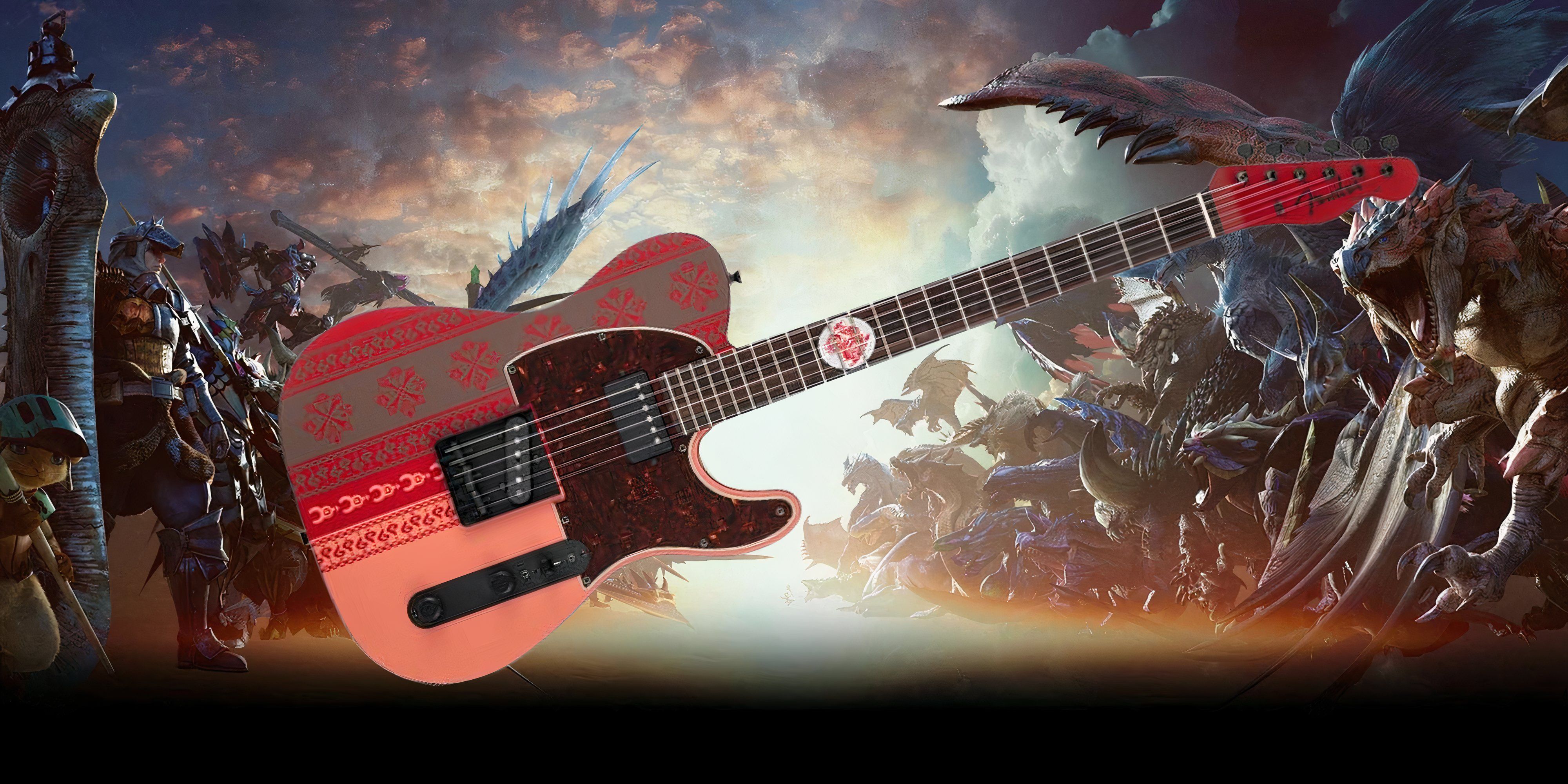 ギター Limited Monster Hunter Rathalos Tele Fender Unleashes Monster Hunter Rathalos Telecaster: A