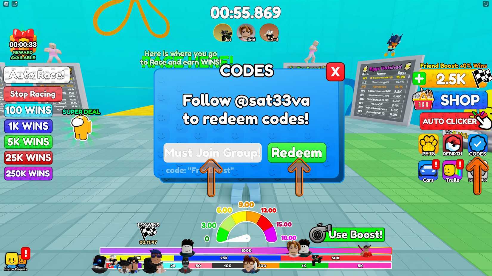 Redeem Code Meme Meme Race Codes - Roblox