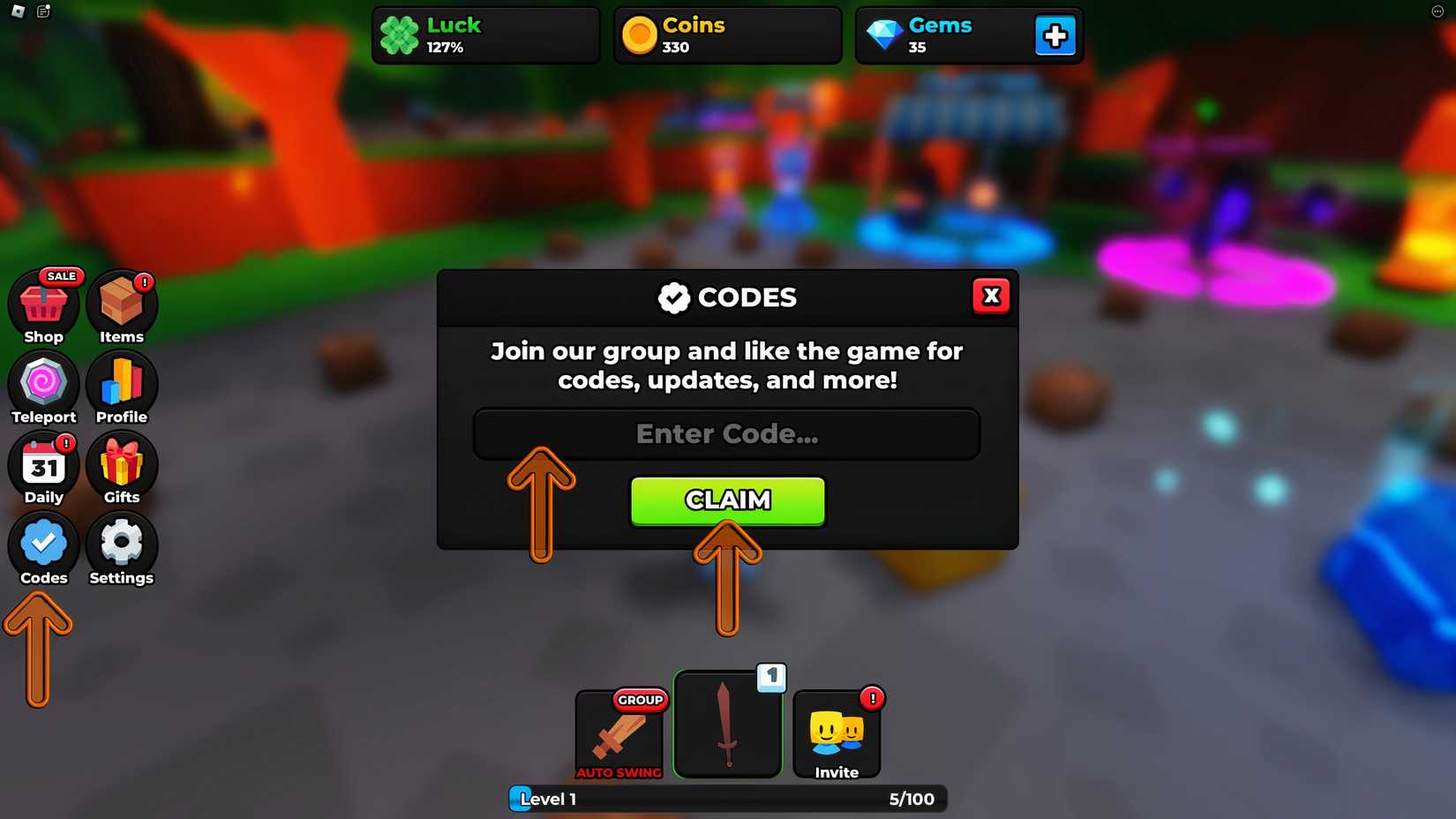 How Do I Redeem RNG Odyssey Codes? Image via Roblox.com