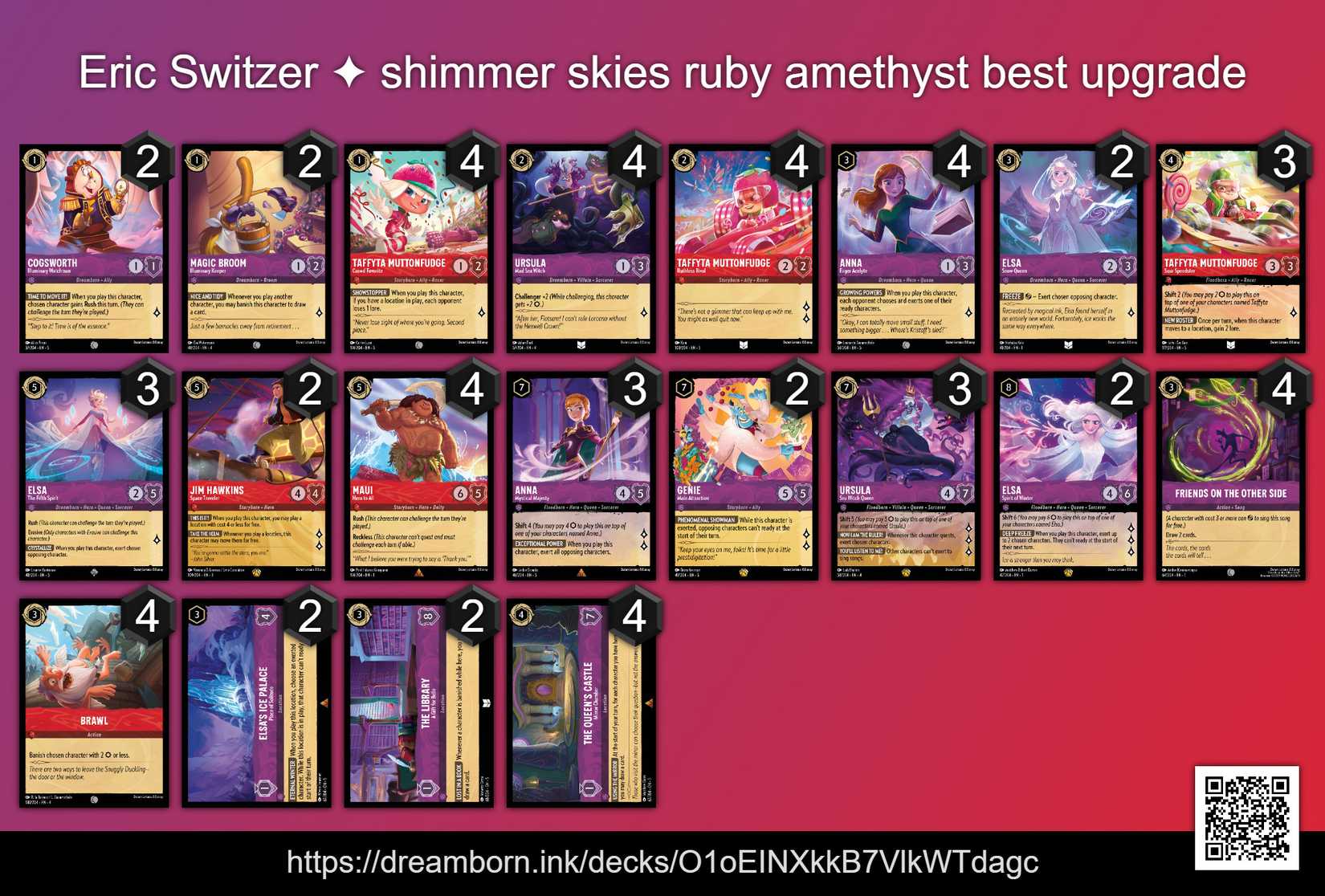 Upgrading The Amethyst/Ruby Starter Deck From Shimmering Skies In Disney Lorcana Upgrading The Amethyst/Ruby Starter Deck From Shimmering Skies In Disney Lorcana