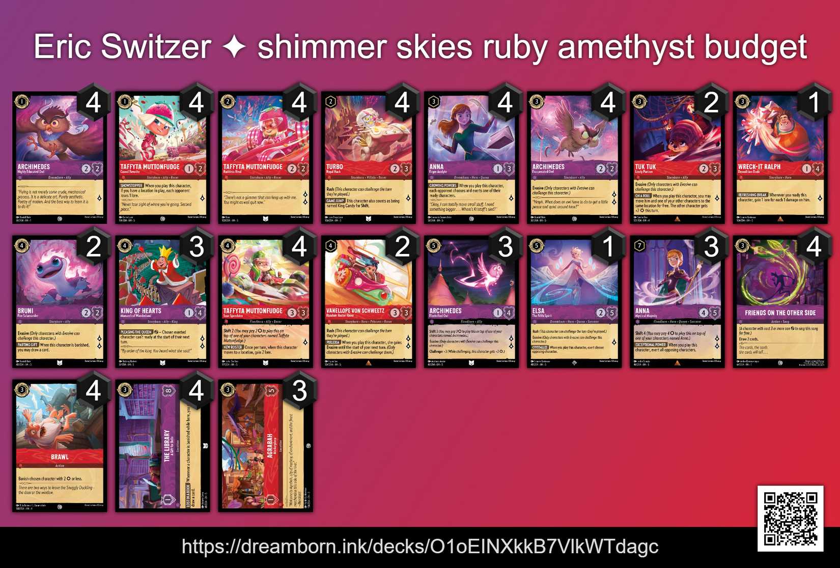 shimmering skies lorcana starter deck list Shimmering Skies