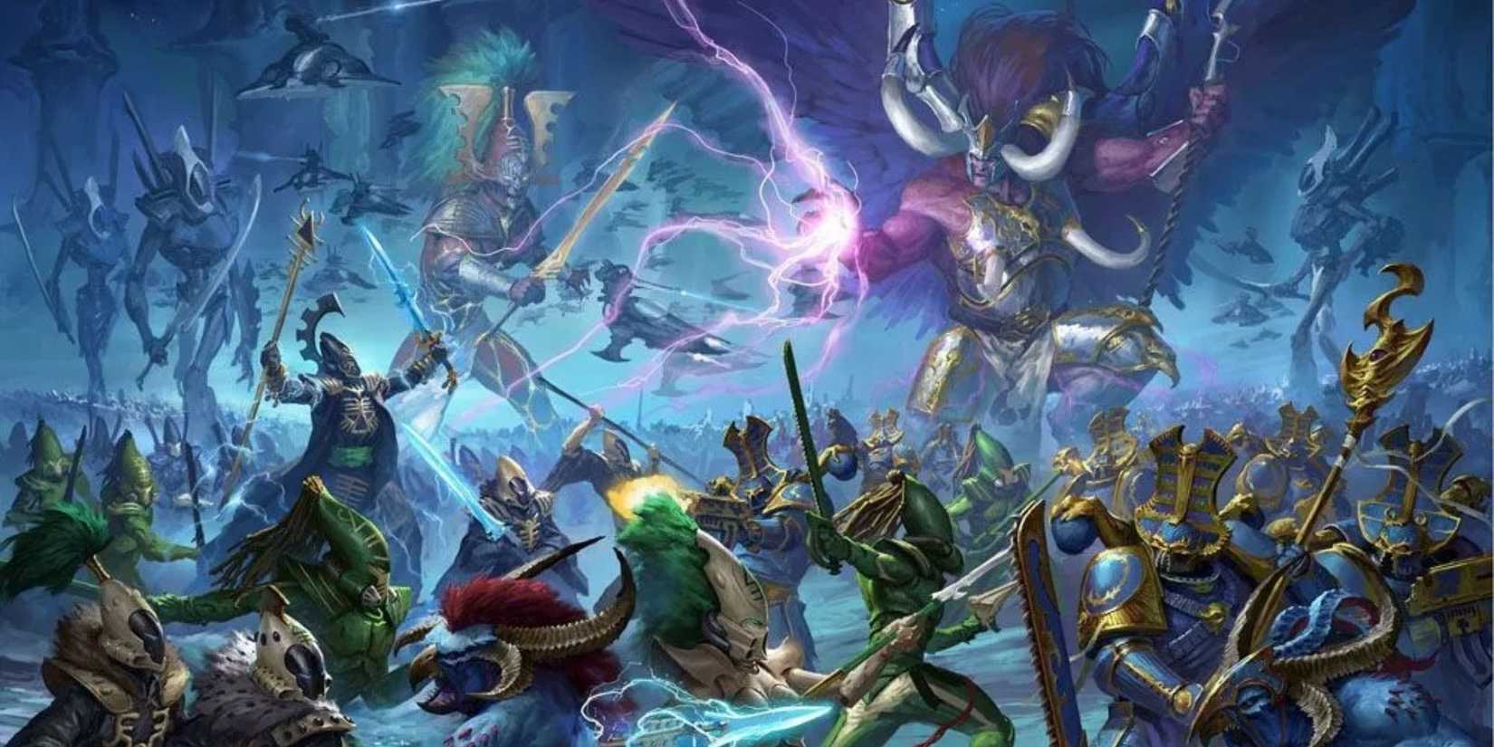 Thousand Sons and Magnus fight against the eldar.