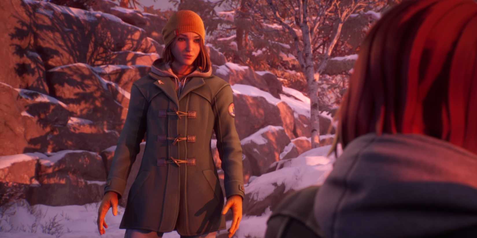 Max in life is weird double exposure looking at Safi who has shapeshifted to look like Max.