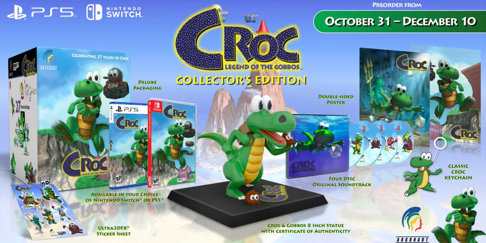 Croc Remaster Is Getting A Physical Edition, Decemeber Release Confirmed
