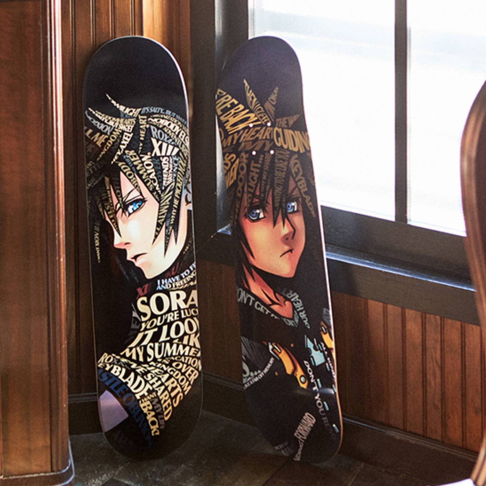 Kingdom Hearts Sora And Roxas Skateboard Decks Are Now On The 