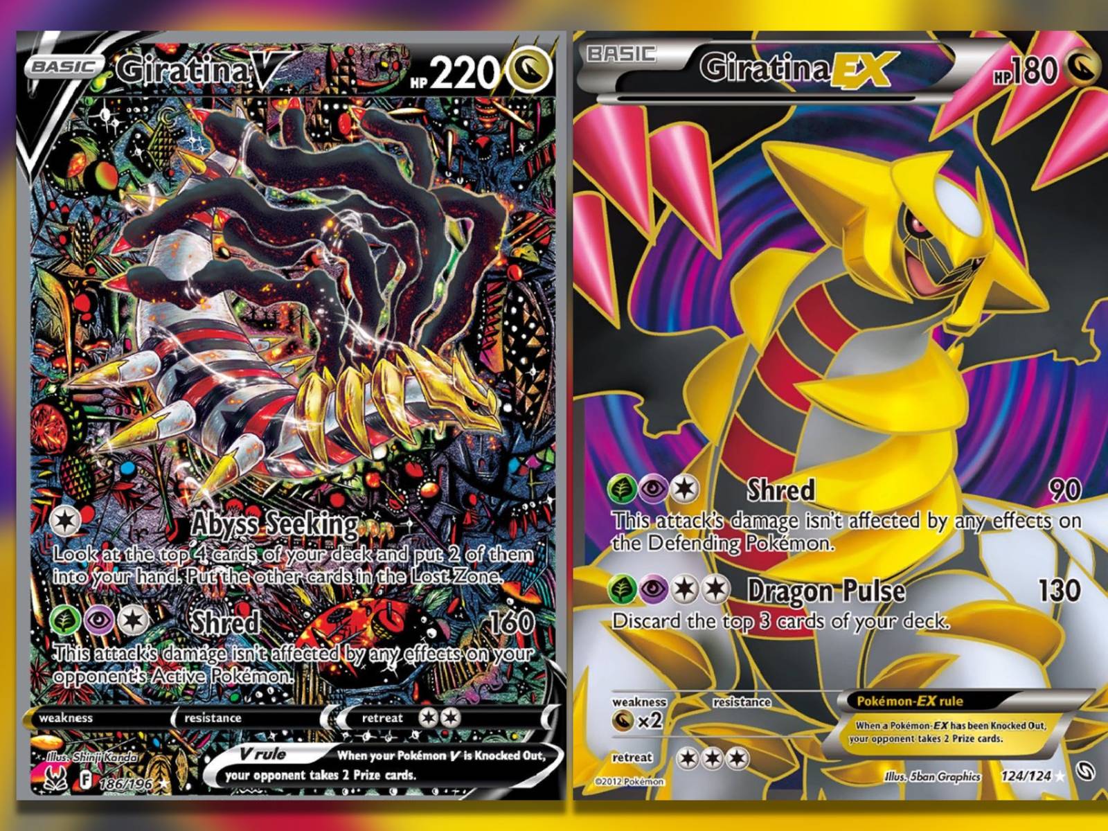 pokemon giratina card ex ACE 10 - VSTAR - 212/196 - Lost Origin 5ban Graphics Weakness 2015 Pokemon XY Ancient Origins