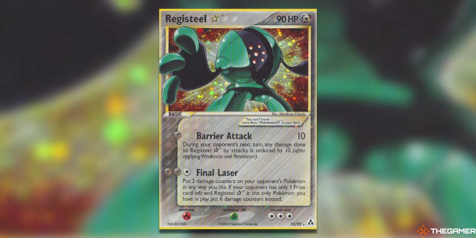 registeel pokemon card value Amazon.com: Pokemon - Registeel-EX (81) - BW - Dragons Exalted main image 0