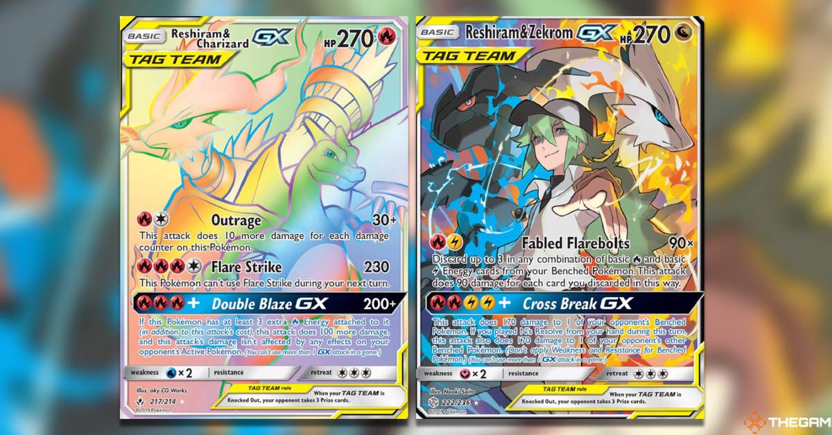 pokemon cards reshiram and zekrom Paras main image 0