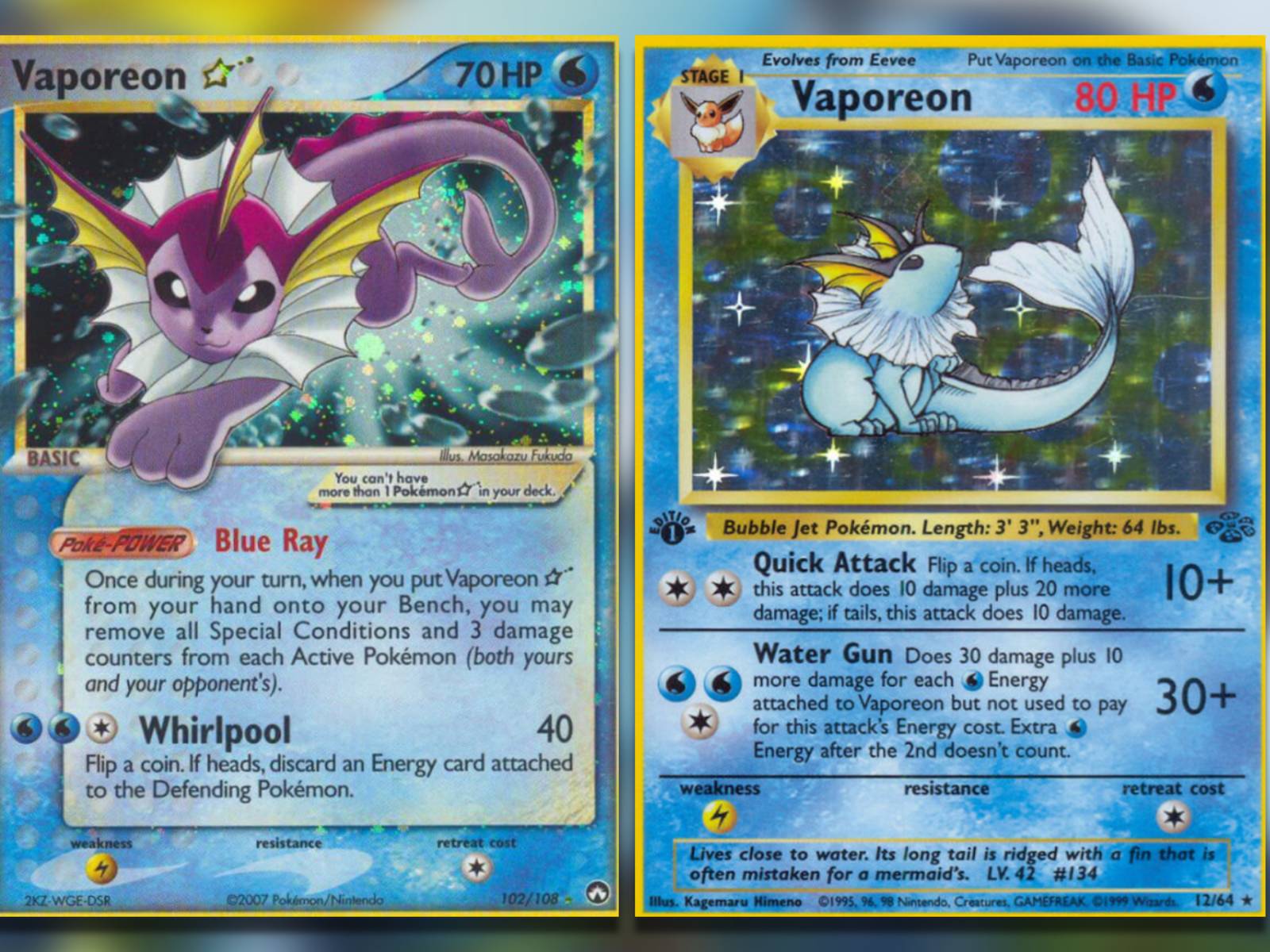 The Most Valuable Vaporeon Pokemon TCG Cards The Most Valuable Vaporeon Pokemon TCG Cards