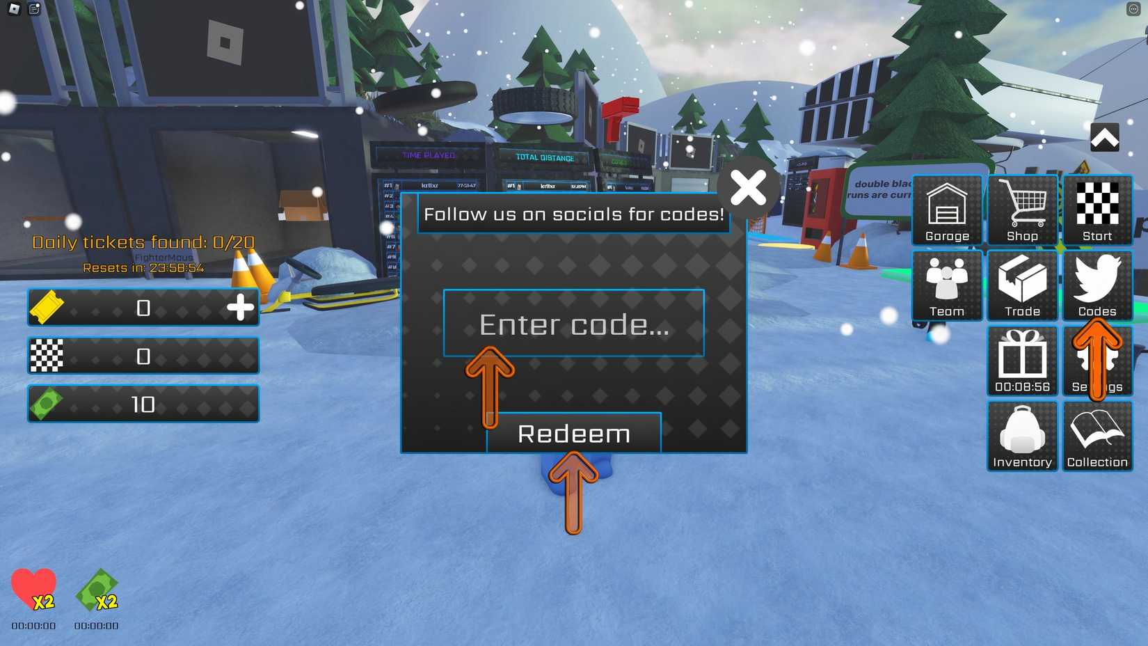 How Do I Redeem Sled Simulator 2 Codes? Image via Roblox.com