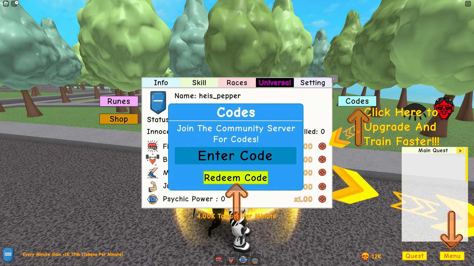 How Do I Redeem Spts : Return Of The Reaper Codes? Image via Roblox.com