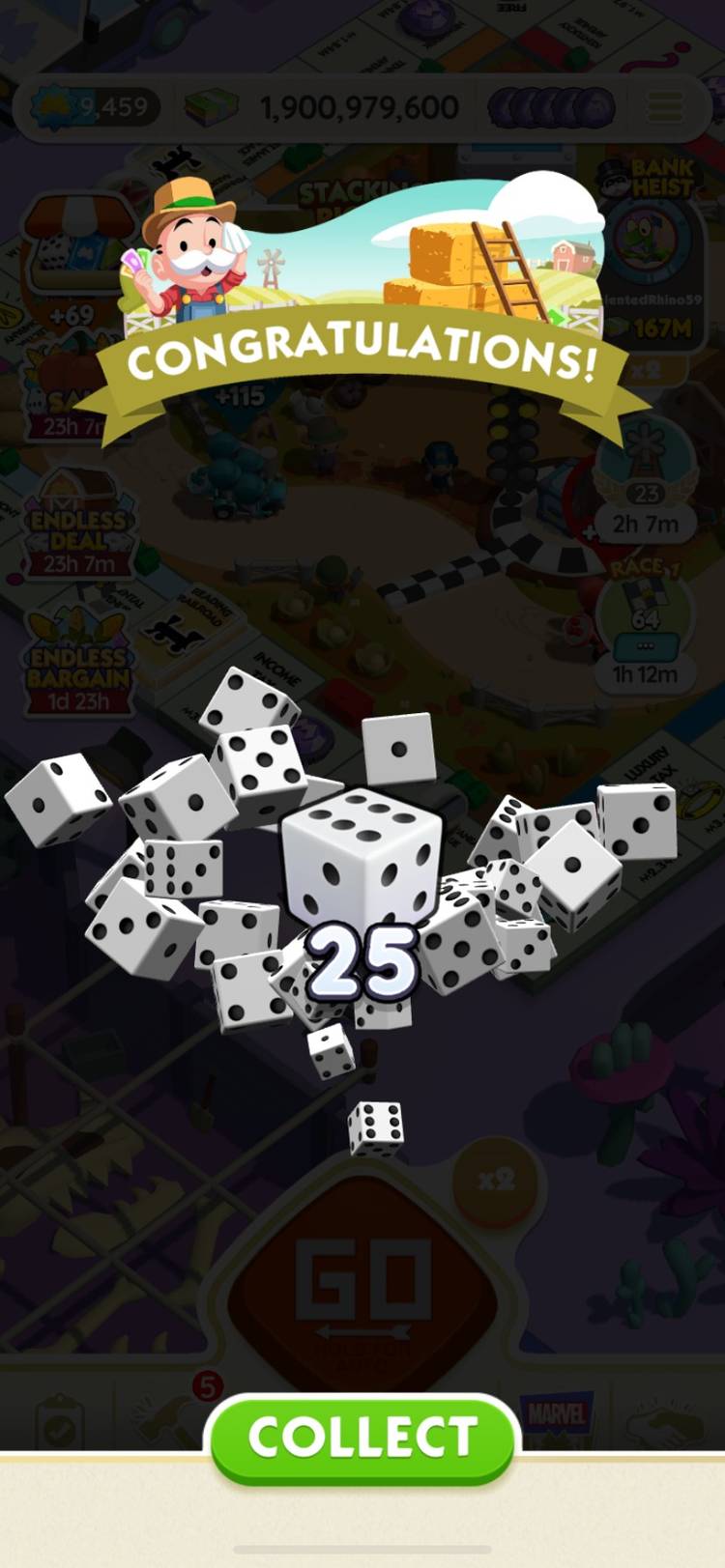 All Rewards In Stacking Riches (November 28-30) In Monopoly Go