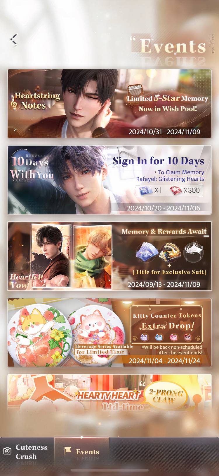 Every Event Type And How To Complete It In Love And Deepspace