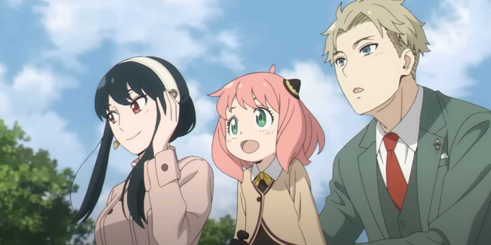 The Forger family spends time together in Spy X Family.