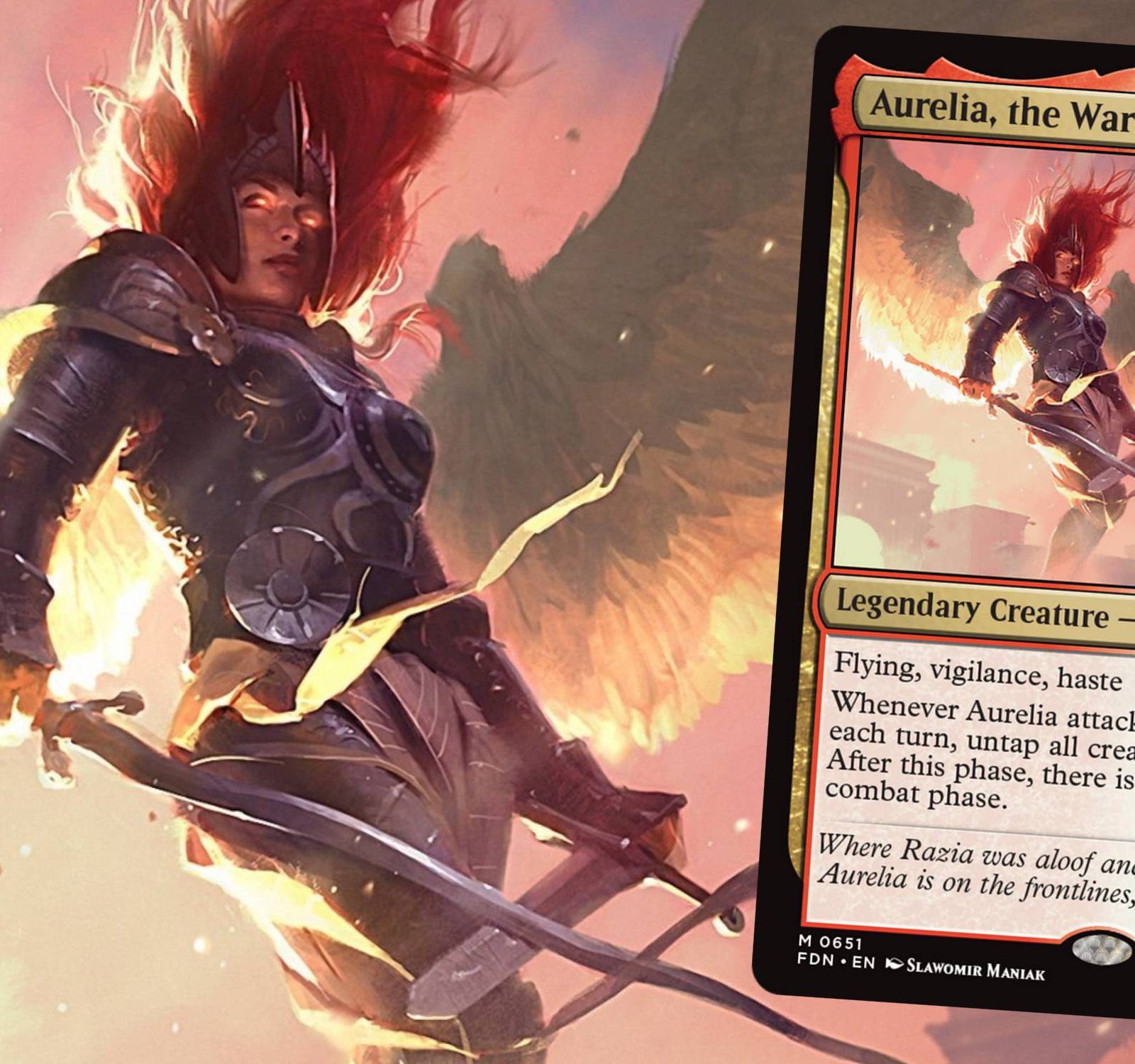 mtg aurelia the warleader commander deck Aurelia, (Boros deck) Archidekt The acceptable range of cards within the Near Mint condition includes both cards with no imperfections and cards with a few slight imperfections Magic: The Gathering: Aurelia, The
