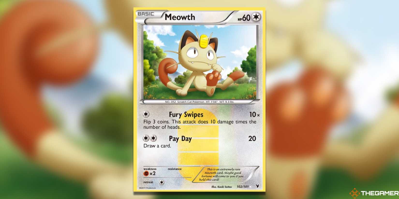 rare meowth pokemon card 106/094 Meowth