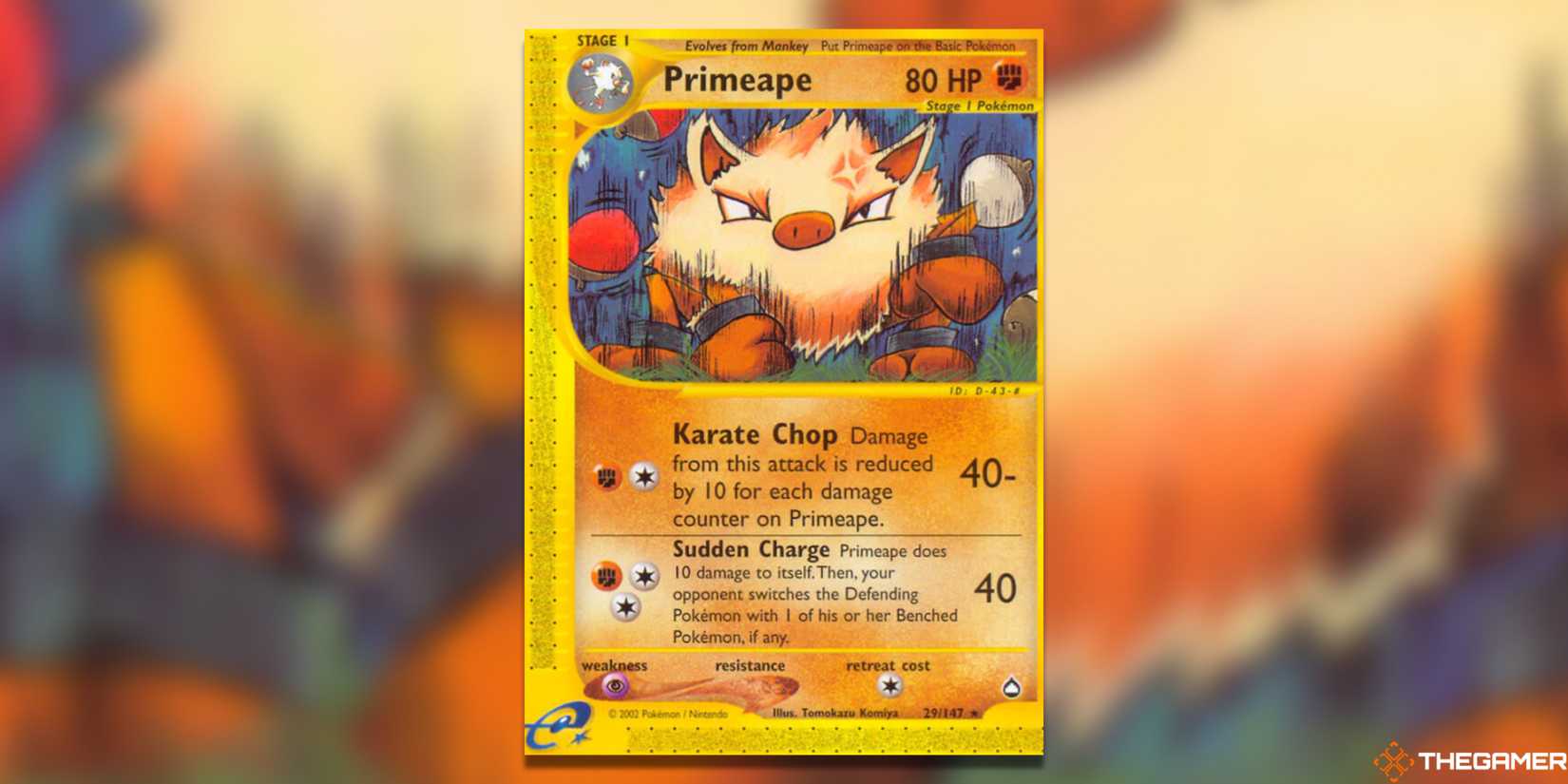 primeape pokemon card value Stage 1 Primeape HP 110 Pummel Attack Rarity Colorful Pokmon Card