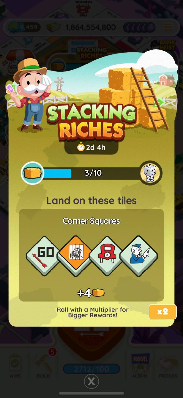 All Rewards In Stacking Riches (November 28-30) In Monopoly Go