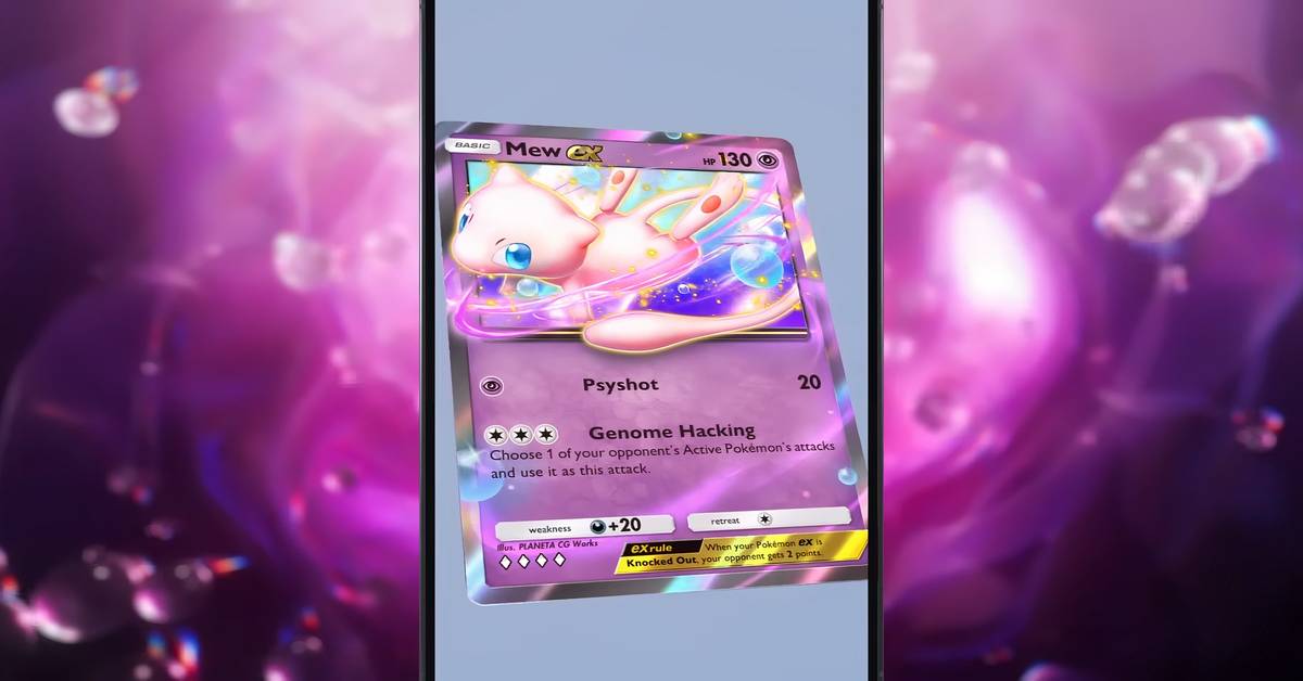 pokemon tcg pocket mew immersive card Pokemon Pocket TCG Trading Card 2 Star Shiny Mew EX Secluded Springs DIGITAL